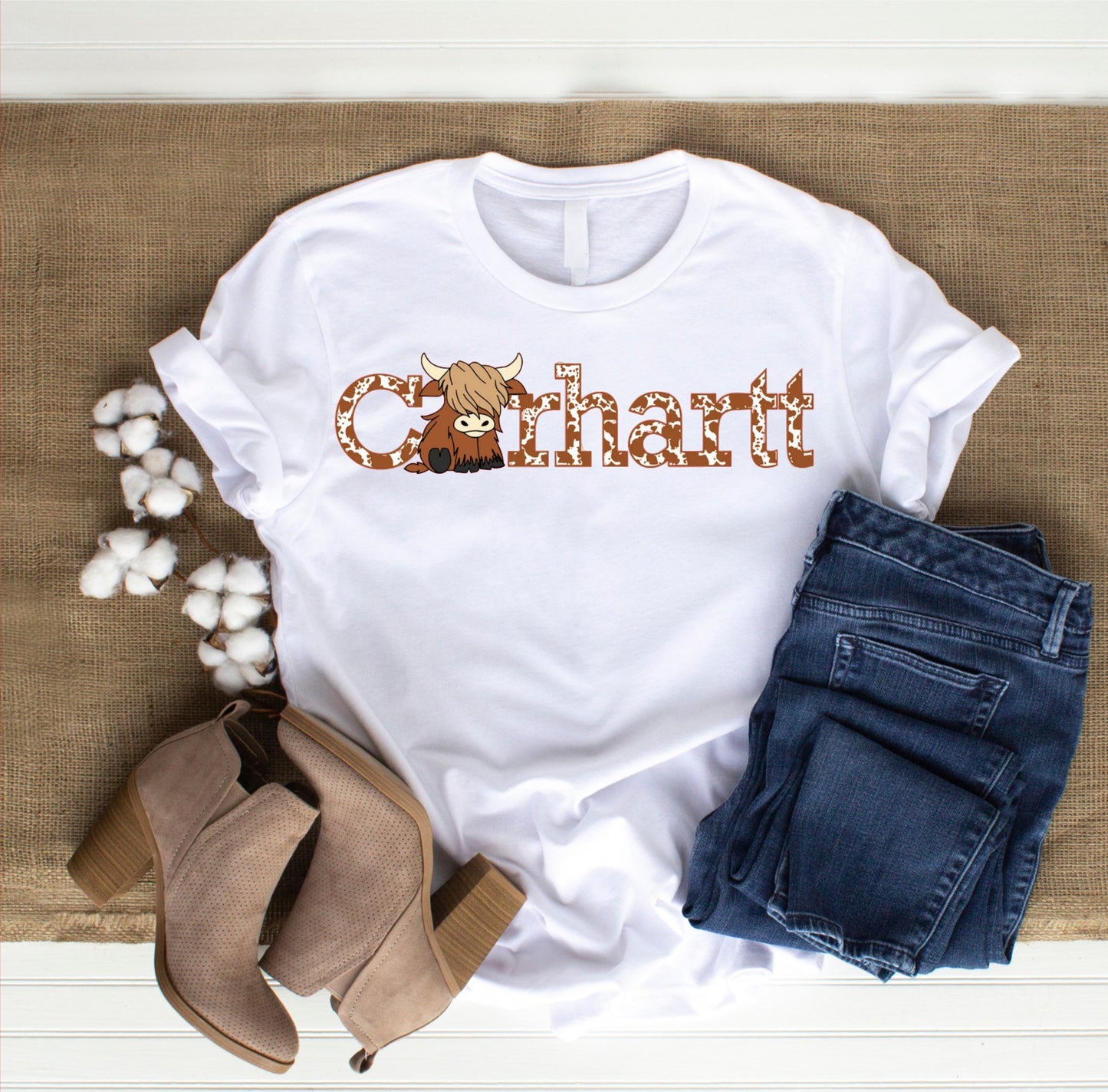 Highland Cow-Cow Print Logo