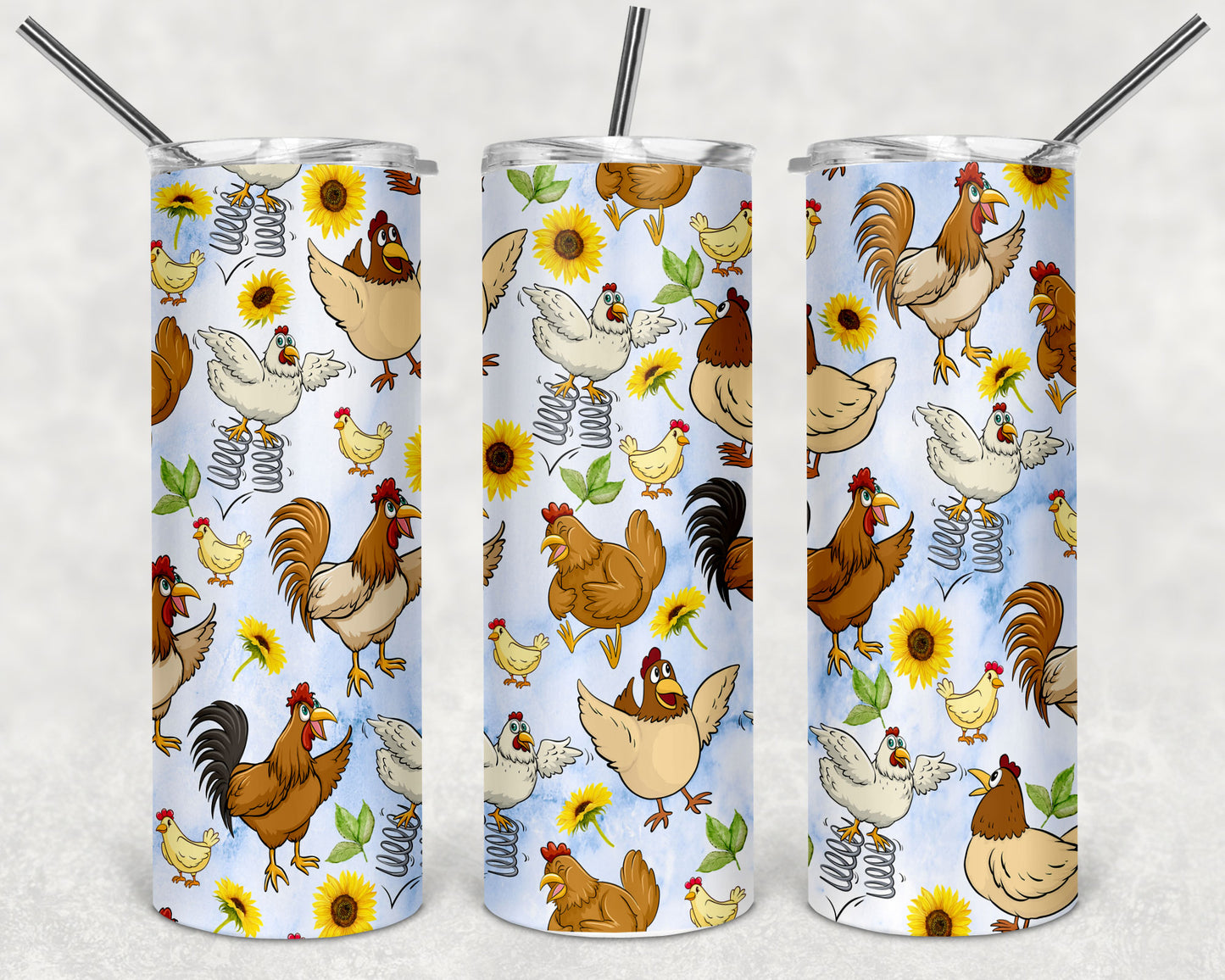 Chickens & Sunflowers Tumbler