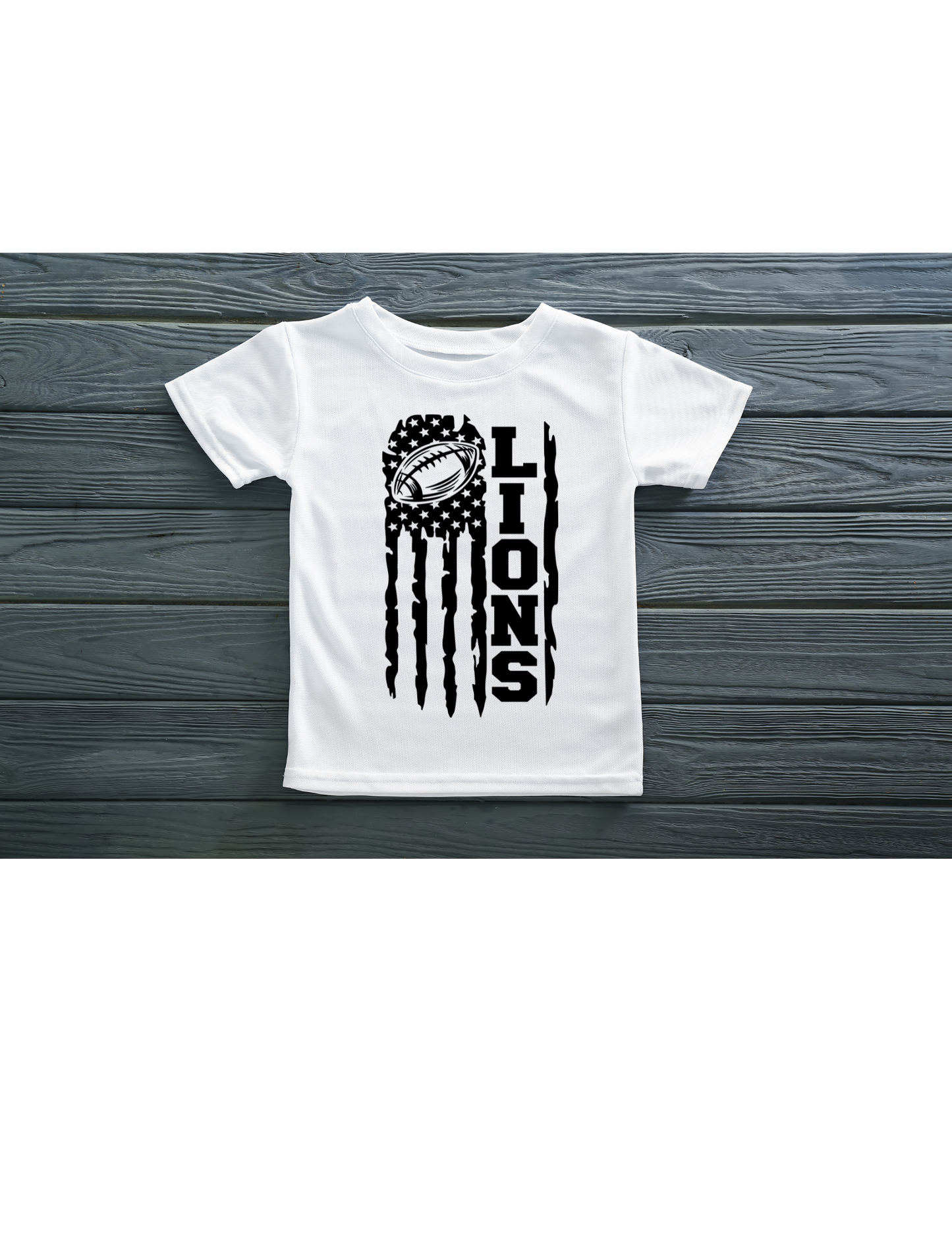 Lions Vertical Football Flag