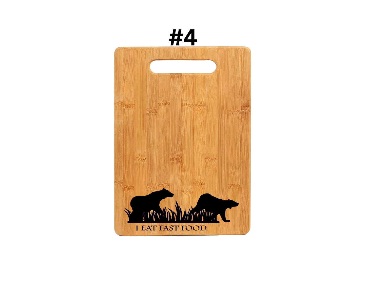 I Eat Fast Food (BEAR) Cutting Board