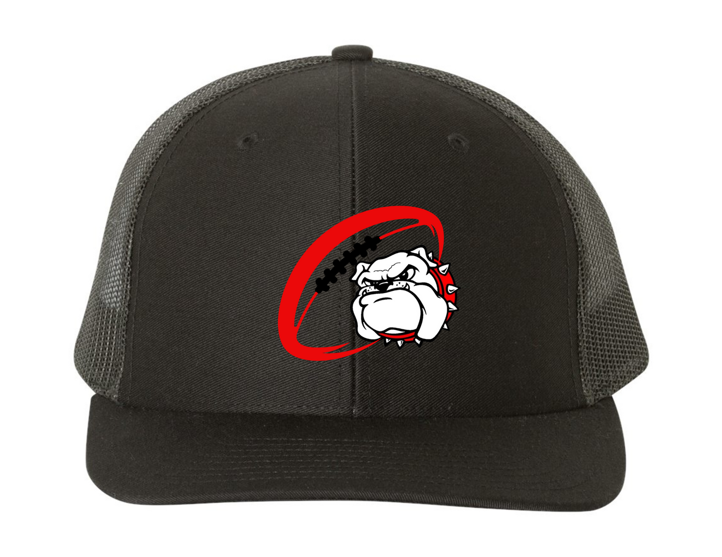 Football & Bulldog Logo Hat