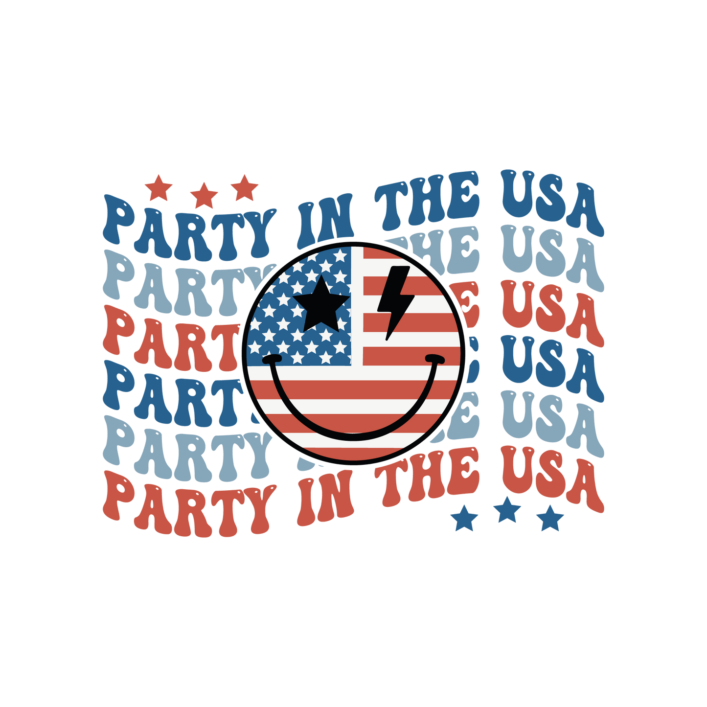 Party In The USA Smiley Logo
