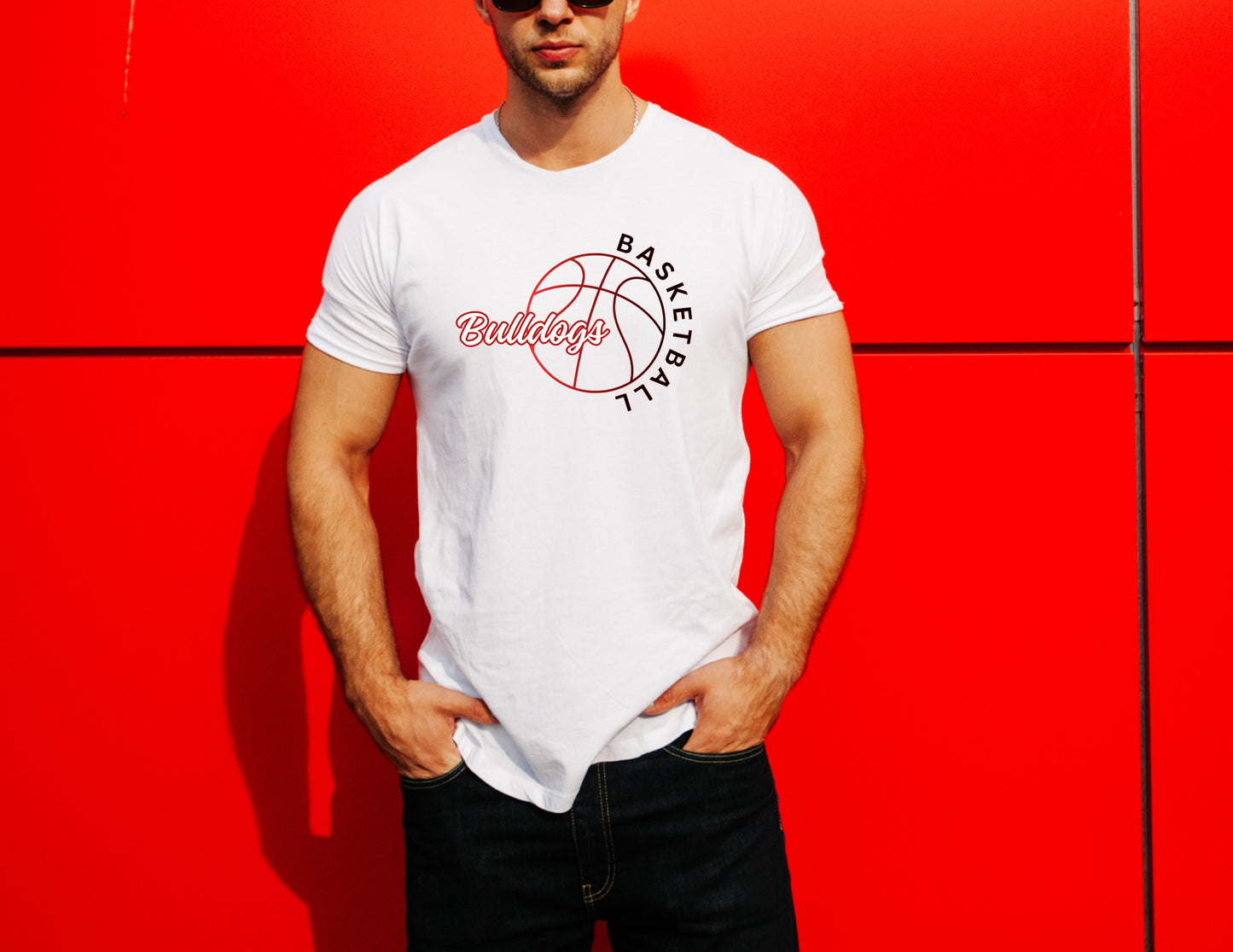 Bulldogs Ombre Color Basketball