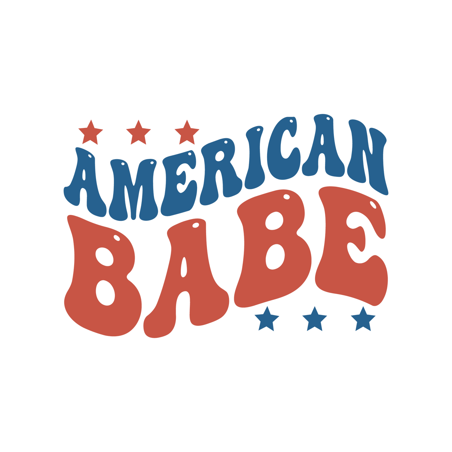 Retro American Babe Logo