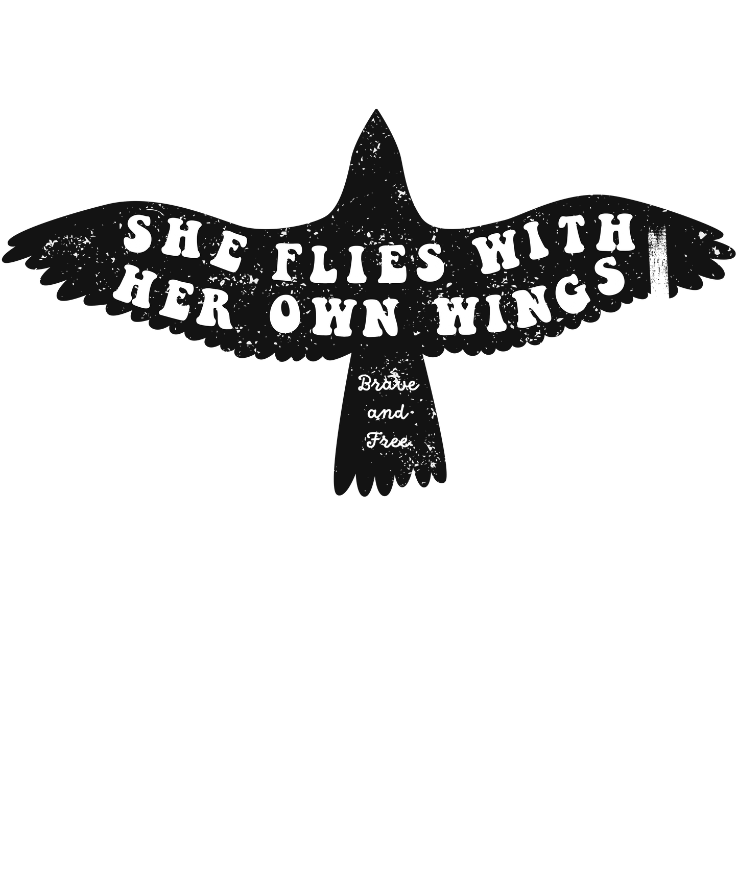 She Flies With Her Own Wings Logo