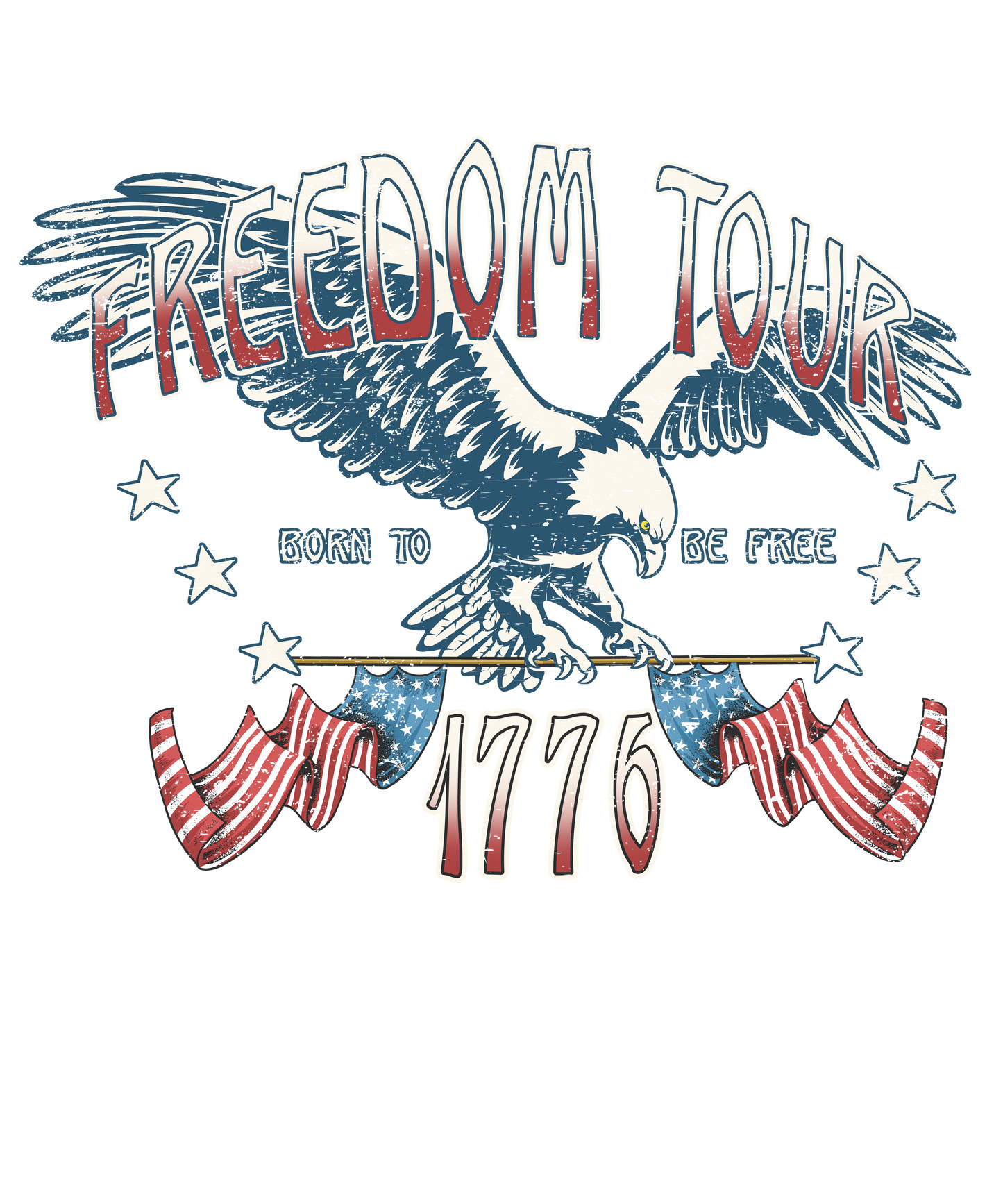 Retro Freedom Tour 1776 Logo