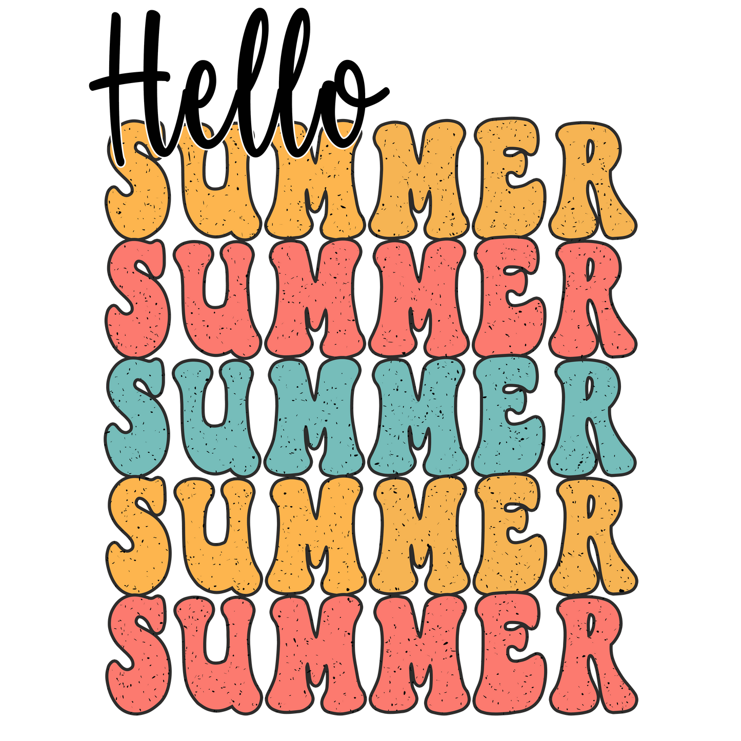 Hello Summer Stacked Logo