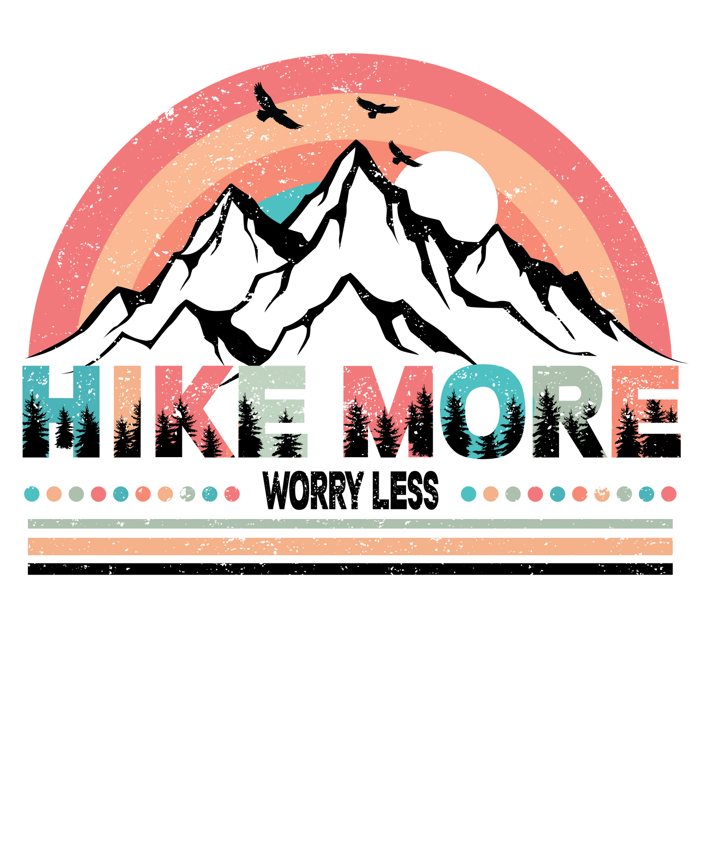 Hike More Worry Less Logo
