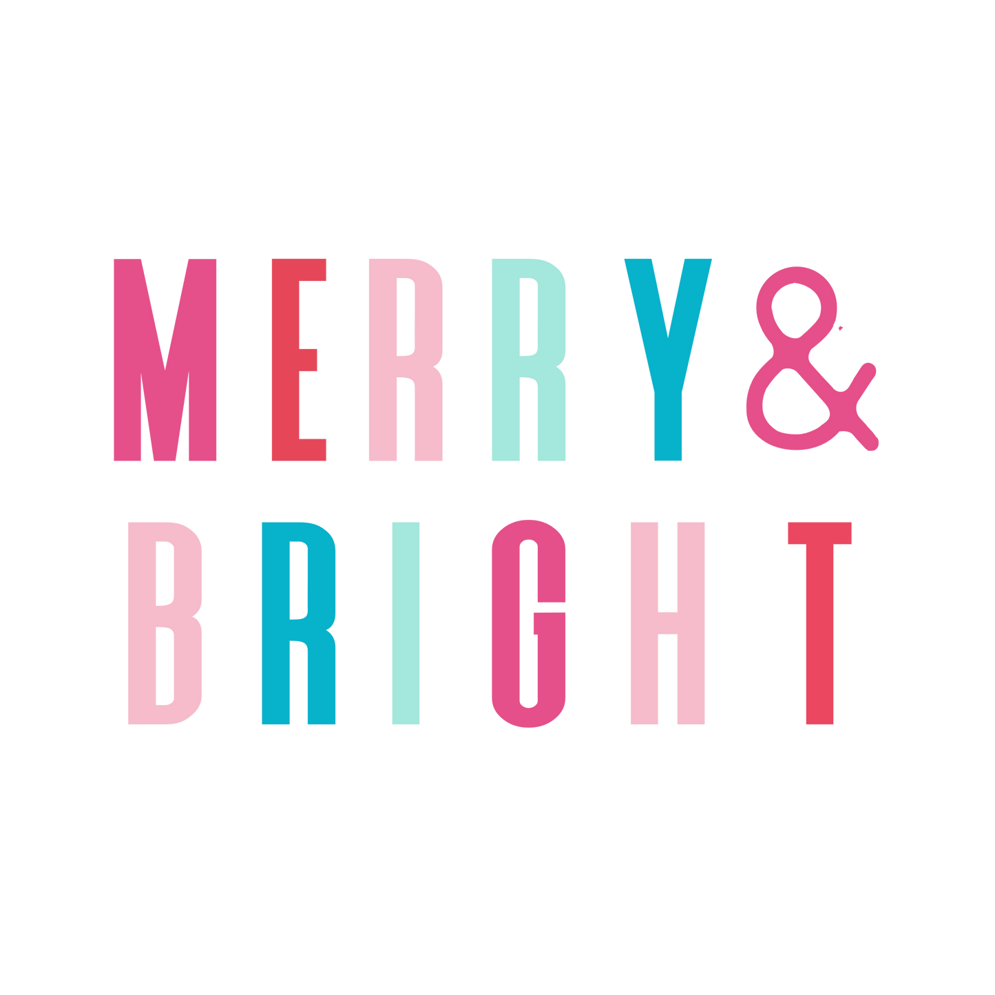 Merry & Bright Christmas Logo