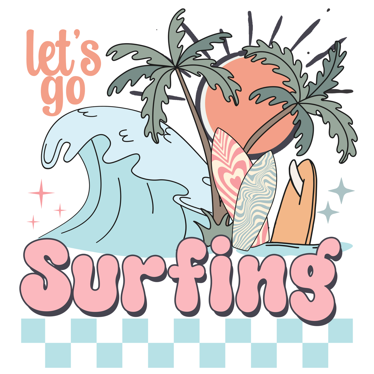 Lets Go Surfing Logo