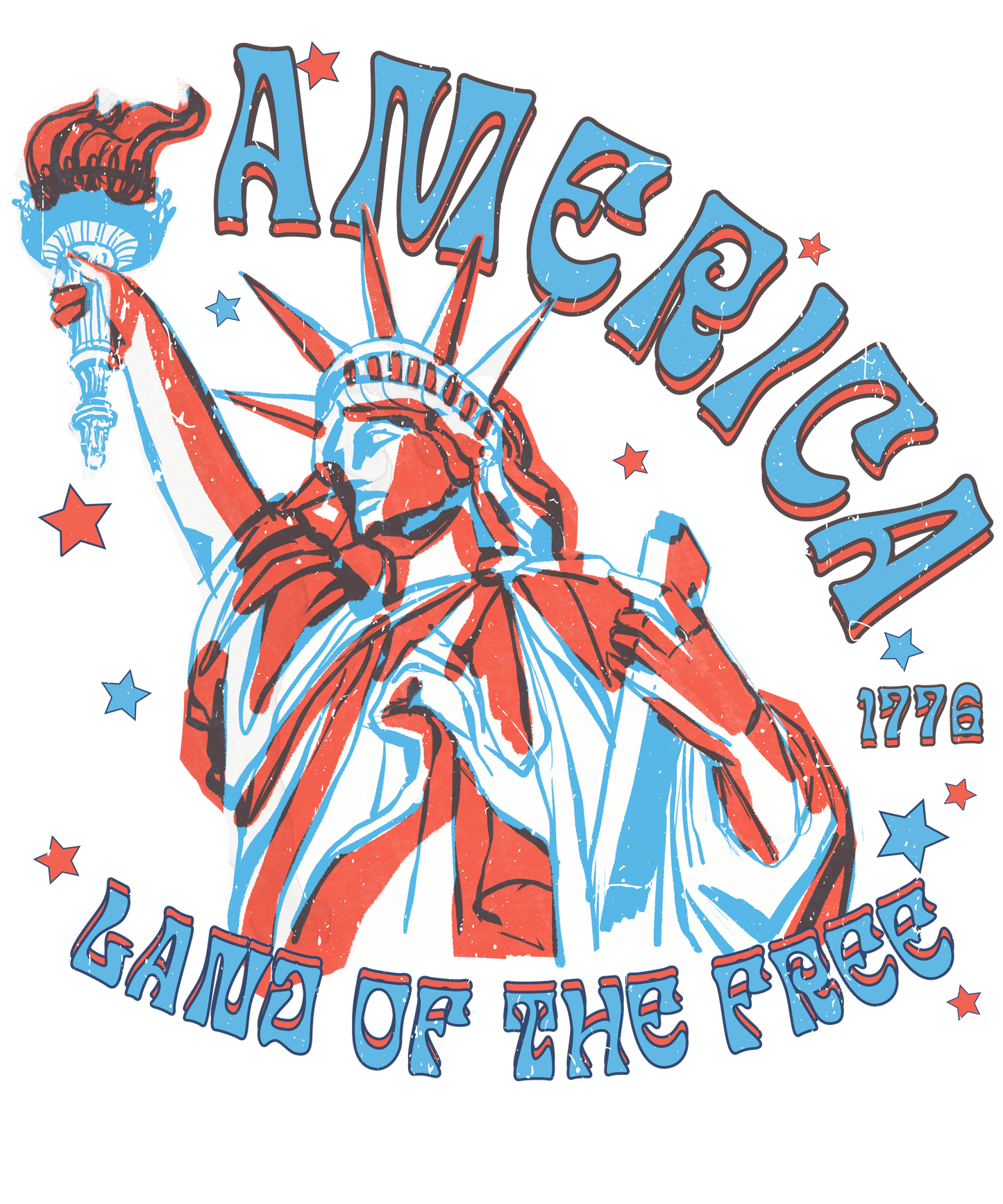 America Land Of The Free Logo