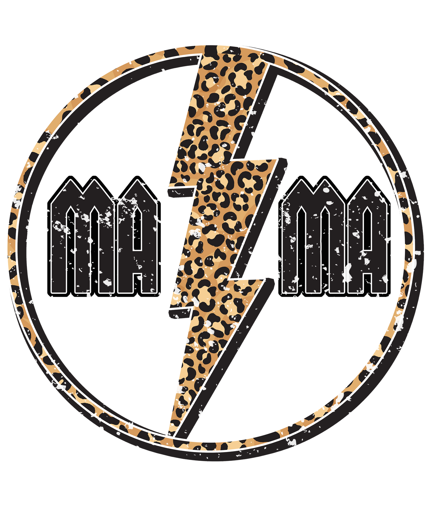 MaMa Leopard Print Logo