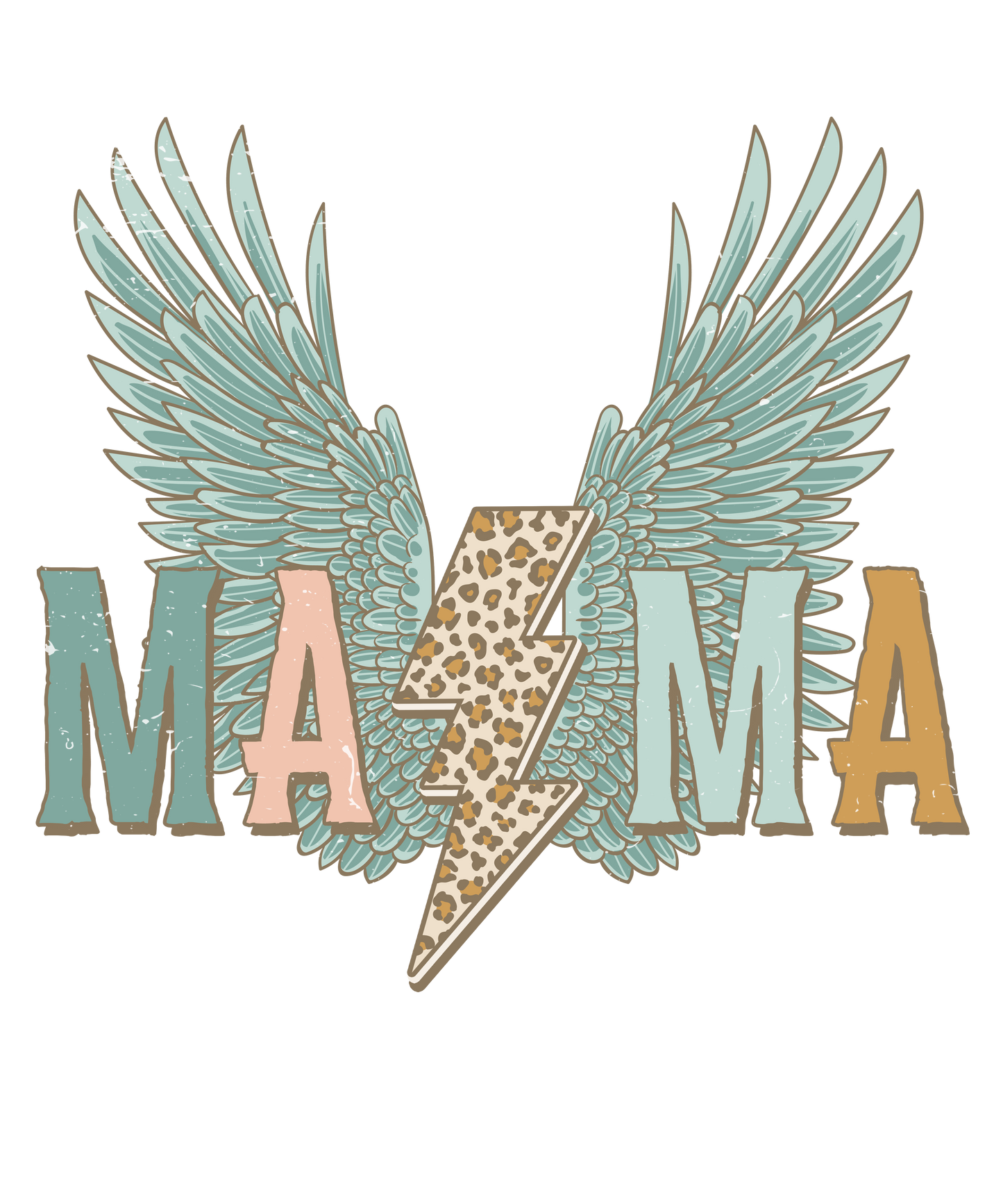 MaMa Wings & Lightning Bolt Logo