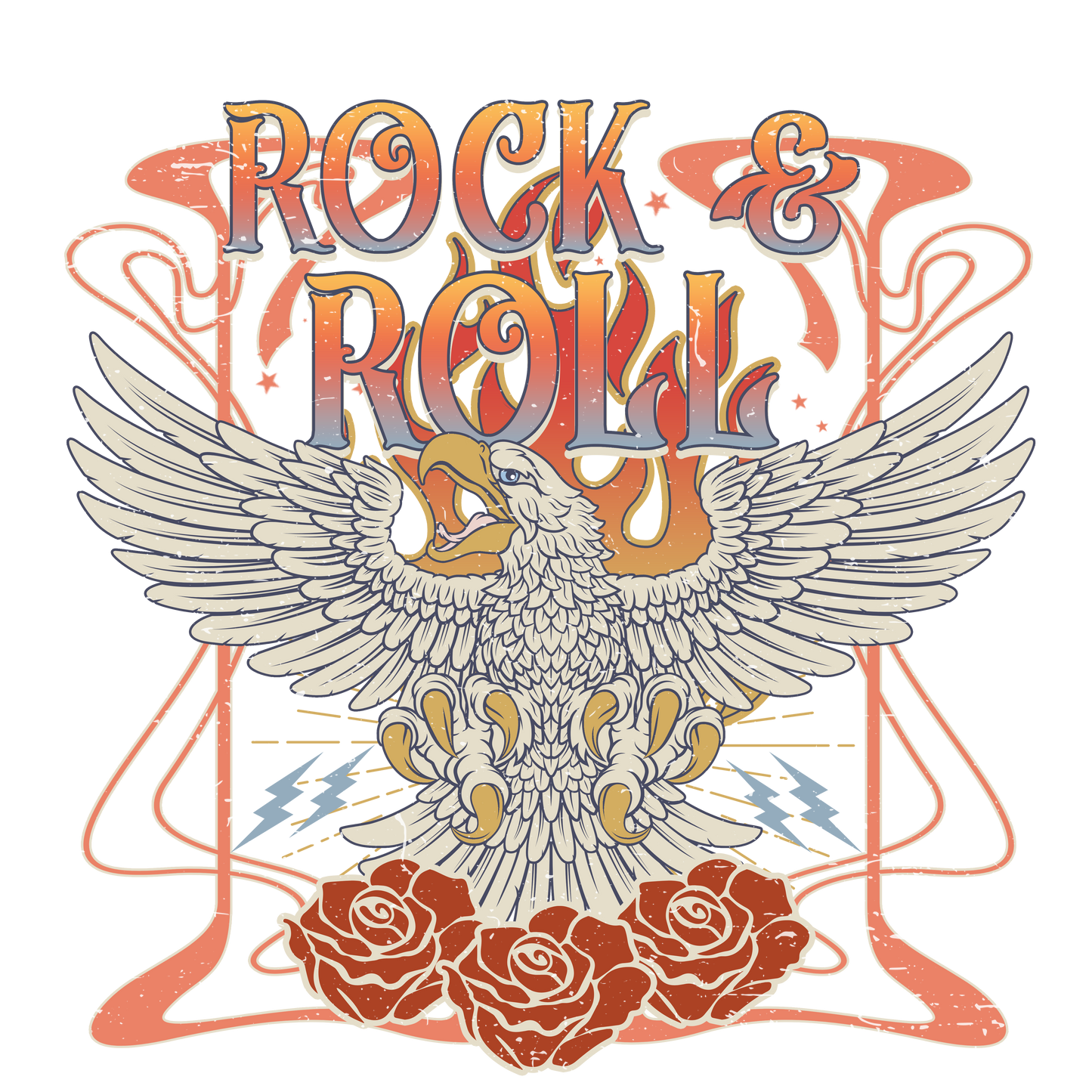 Rock And Roll Vintage Logo