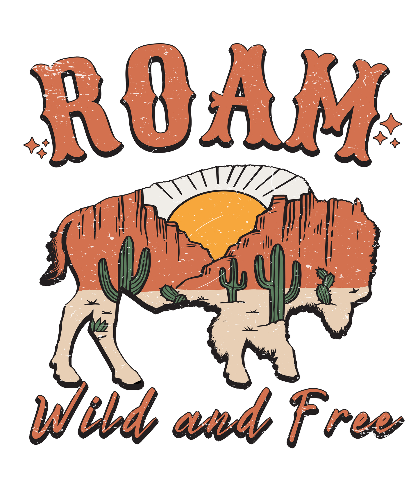 Roam Wild And Free Logo