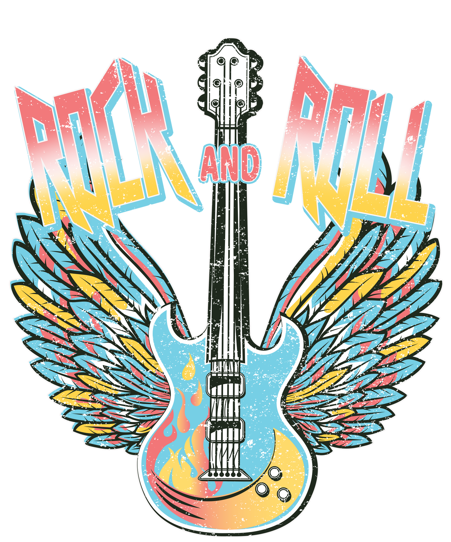 Rock And Roll Guitar Logo