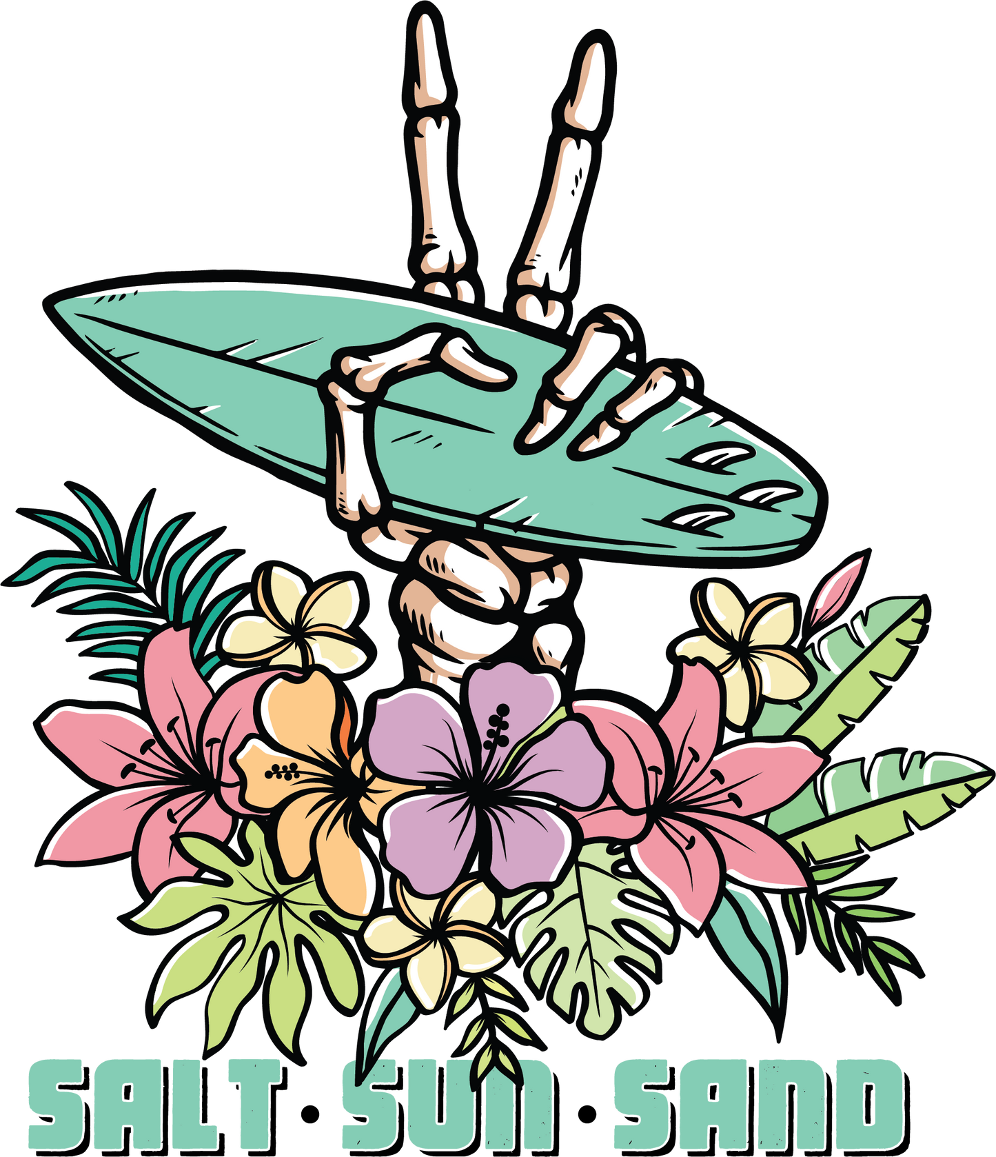 Sun Salt Sand Surfboard Logo