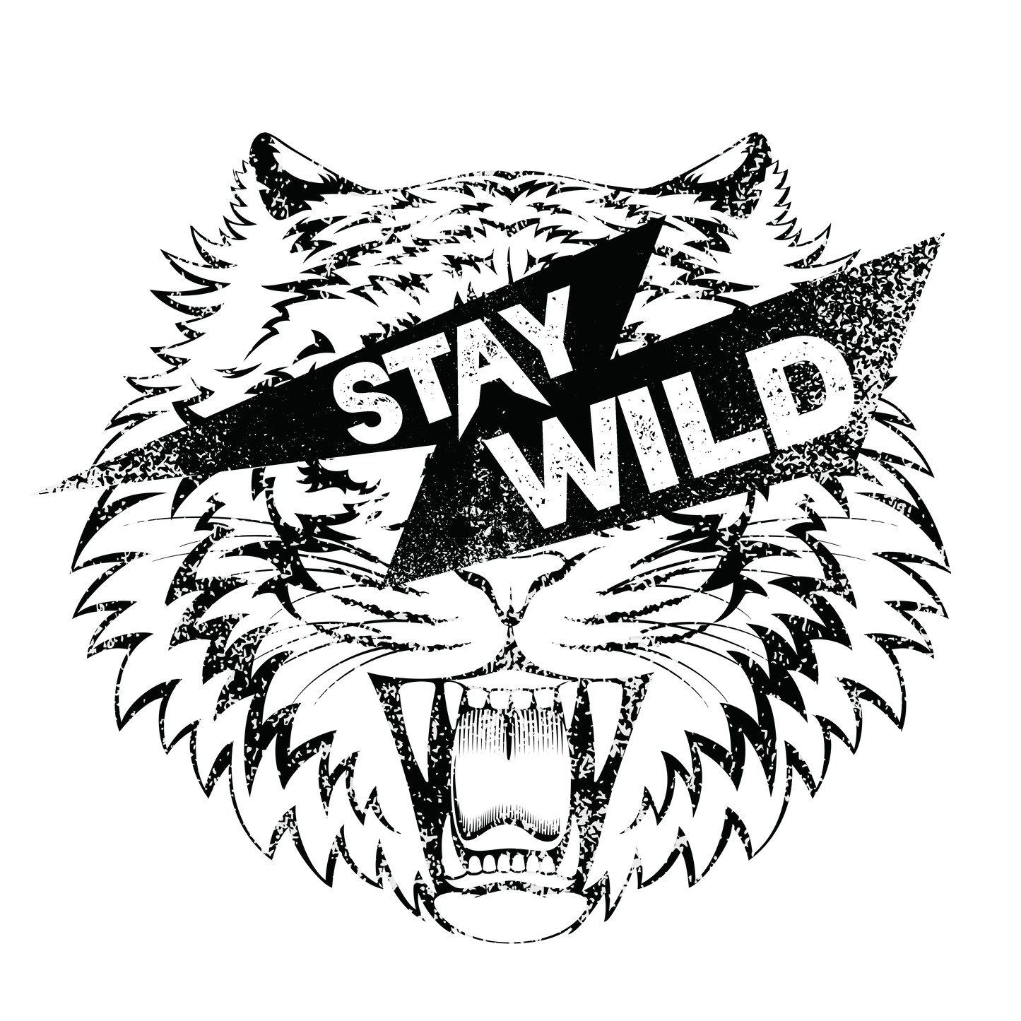 Tigers Stay Wild Black Logo