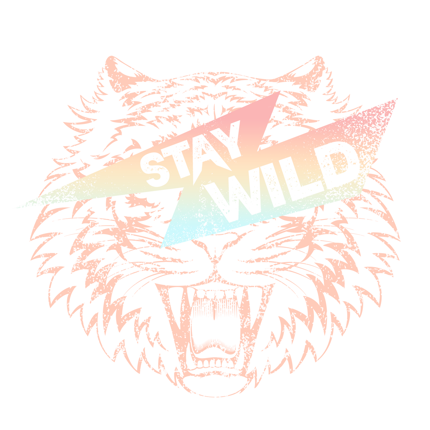 Tigers Stay Wild Pastel Logo