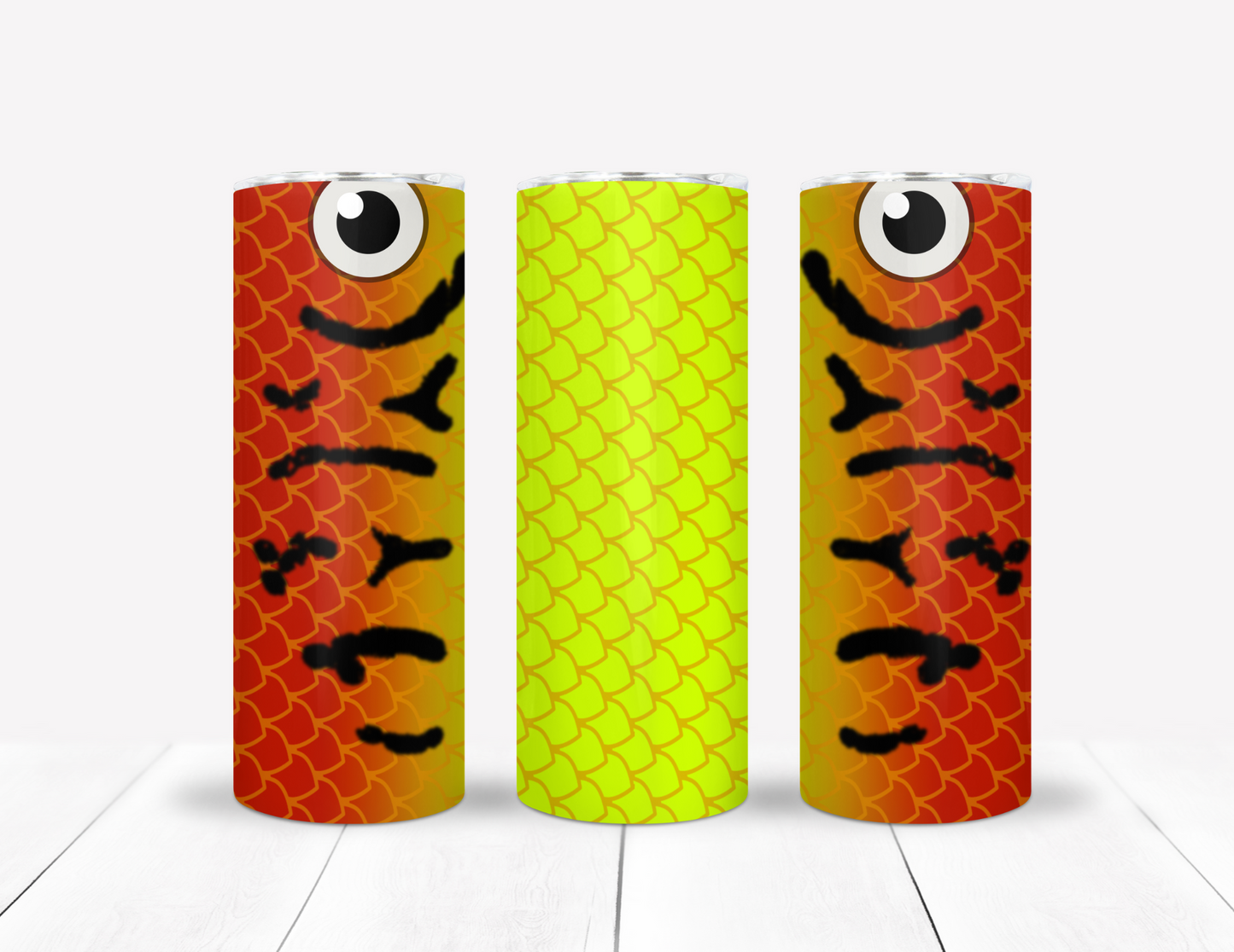 Red & Yellow Fishing Lure Tumbler