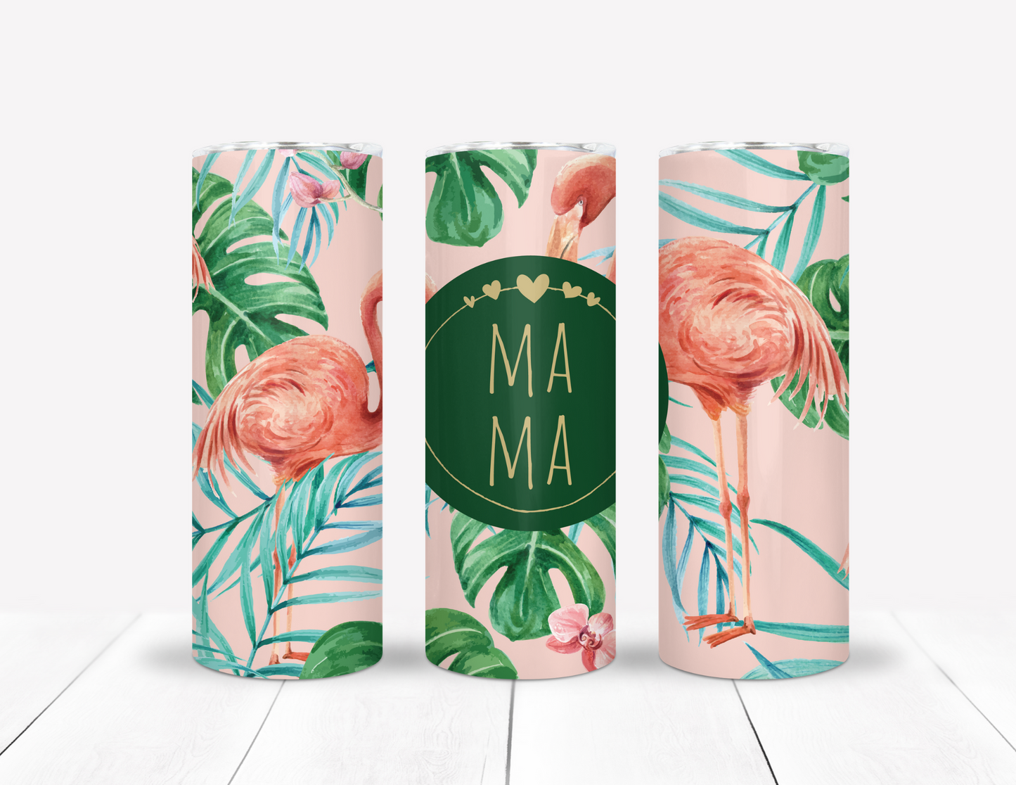 Flamingo Tropical MaMa Tumbler