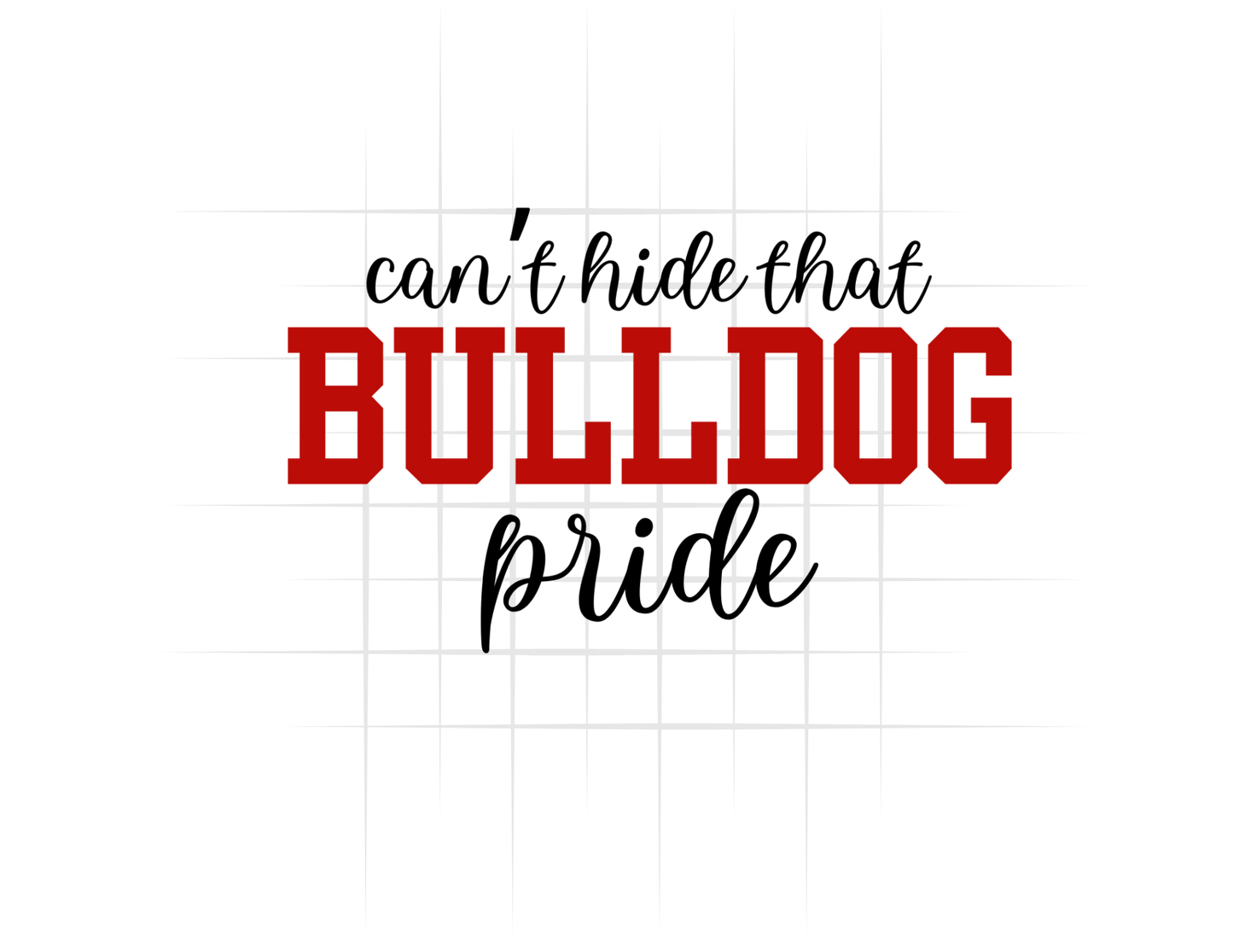 Can't Hide That Bulldog Pride Tee