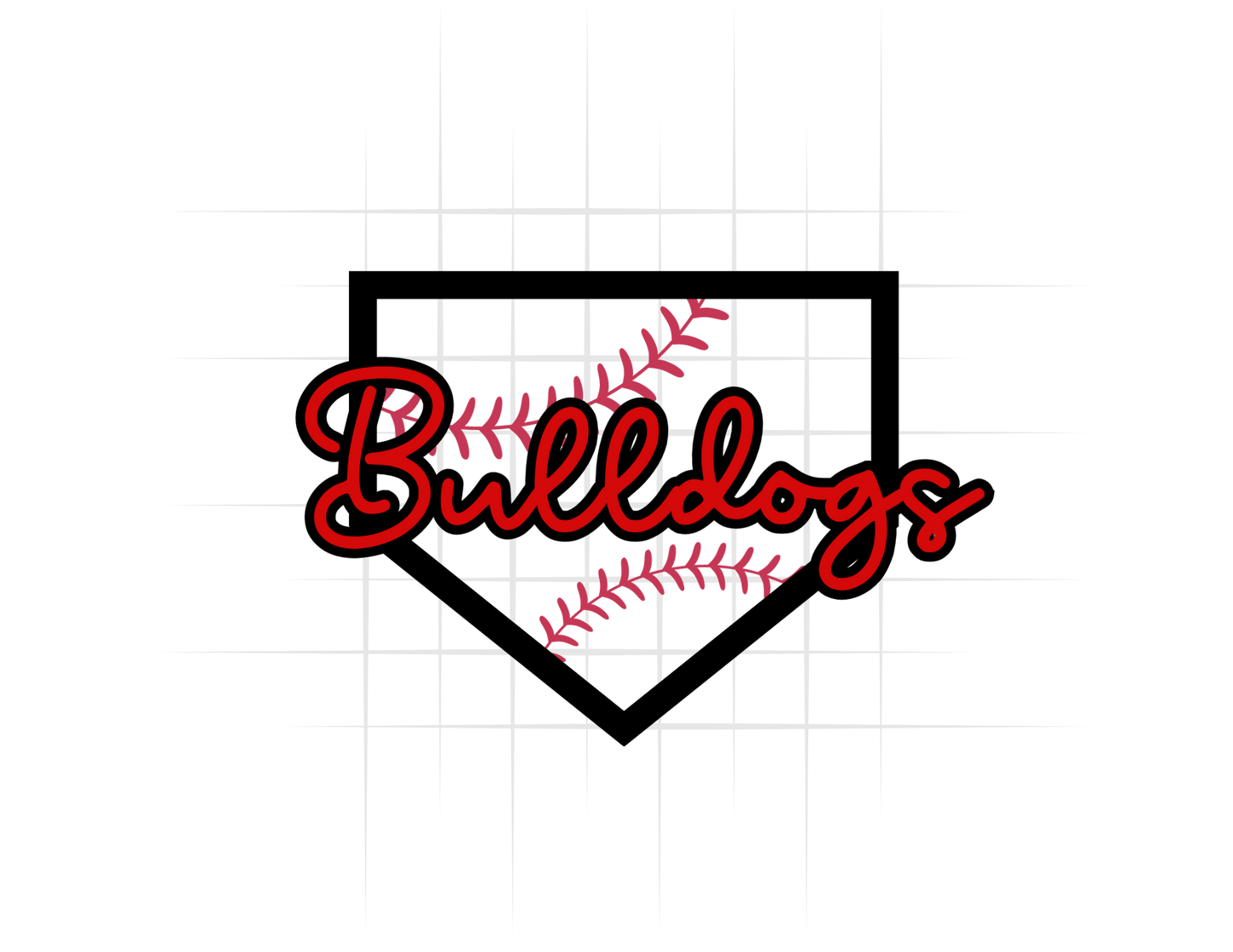 Bulldogs Baseball Base Logo Tee