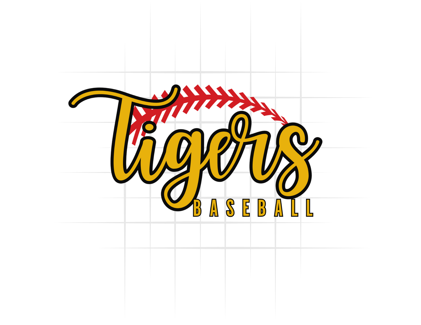 Tigers Baseball Arched Lace Tee