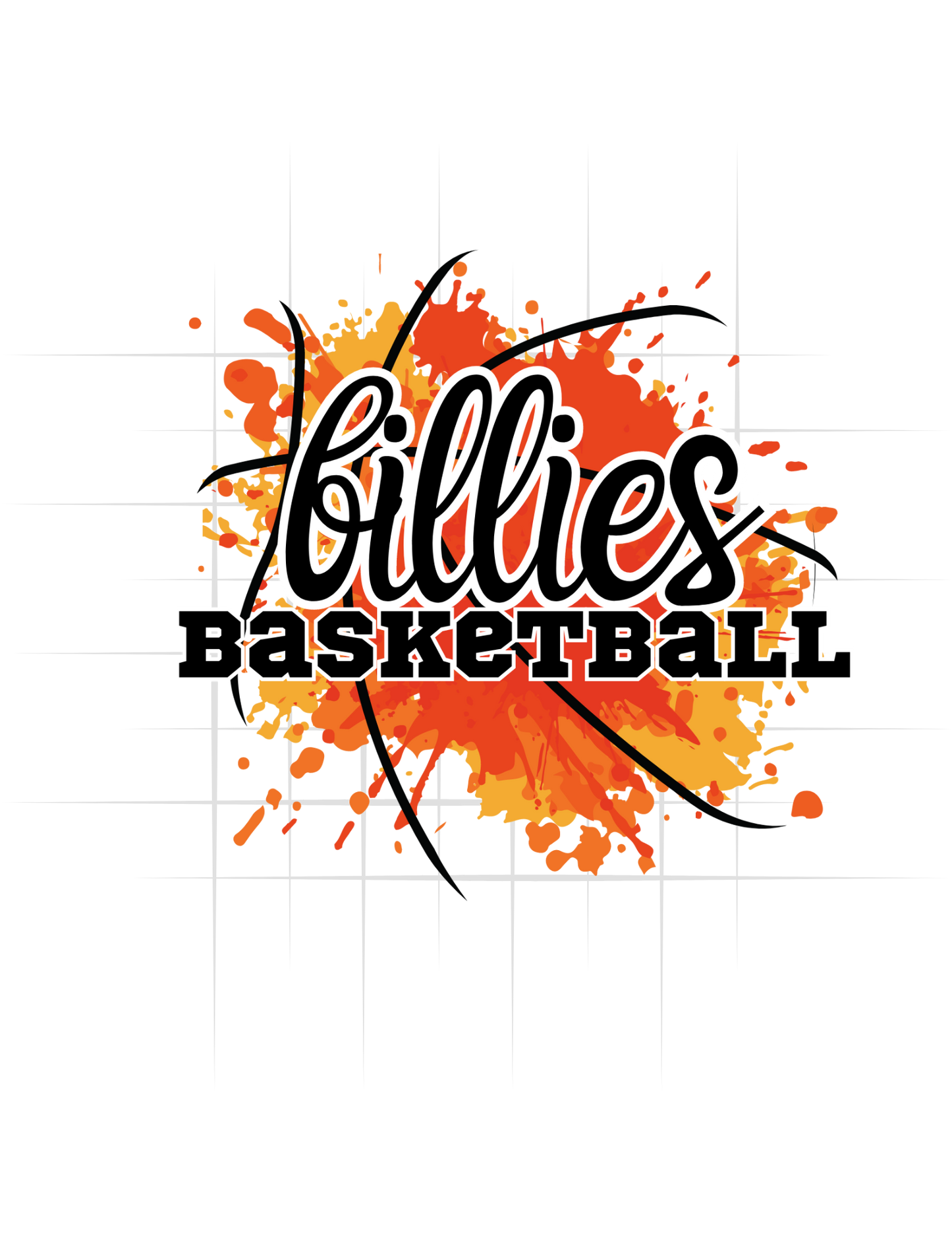 Billies Splatter Basketball Tee