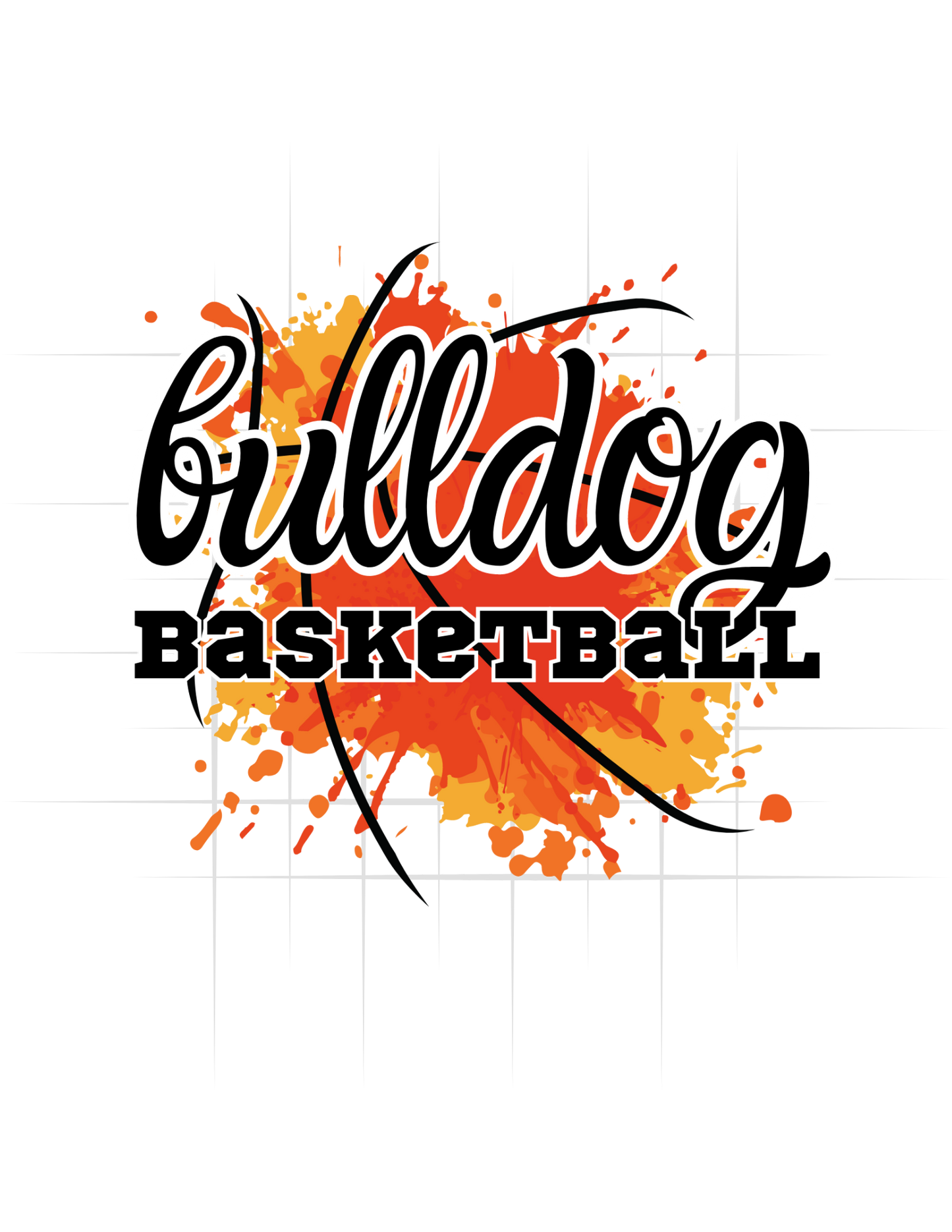 Bulldogs Splatter Basketball Tee