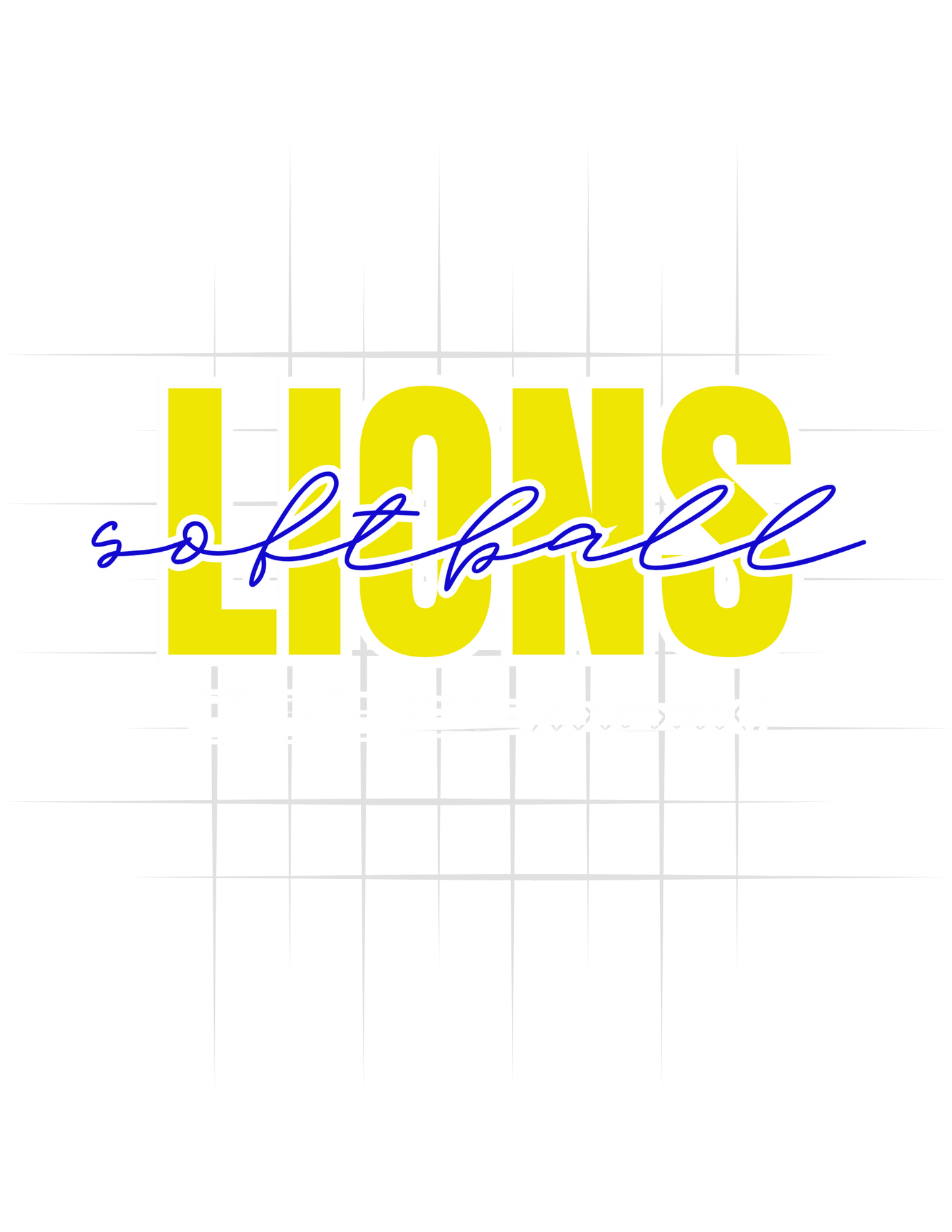 Lions Softball Bat Logo Tee