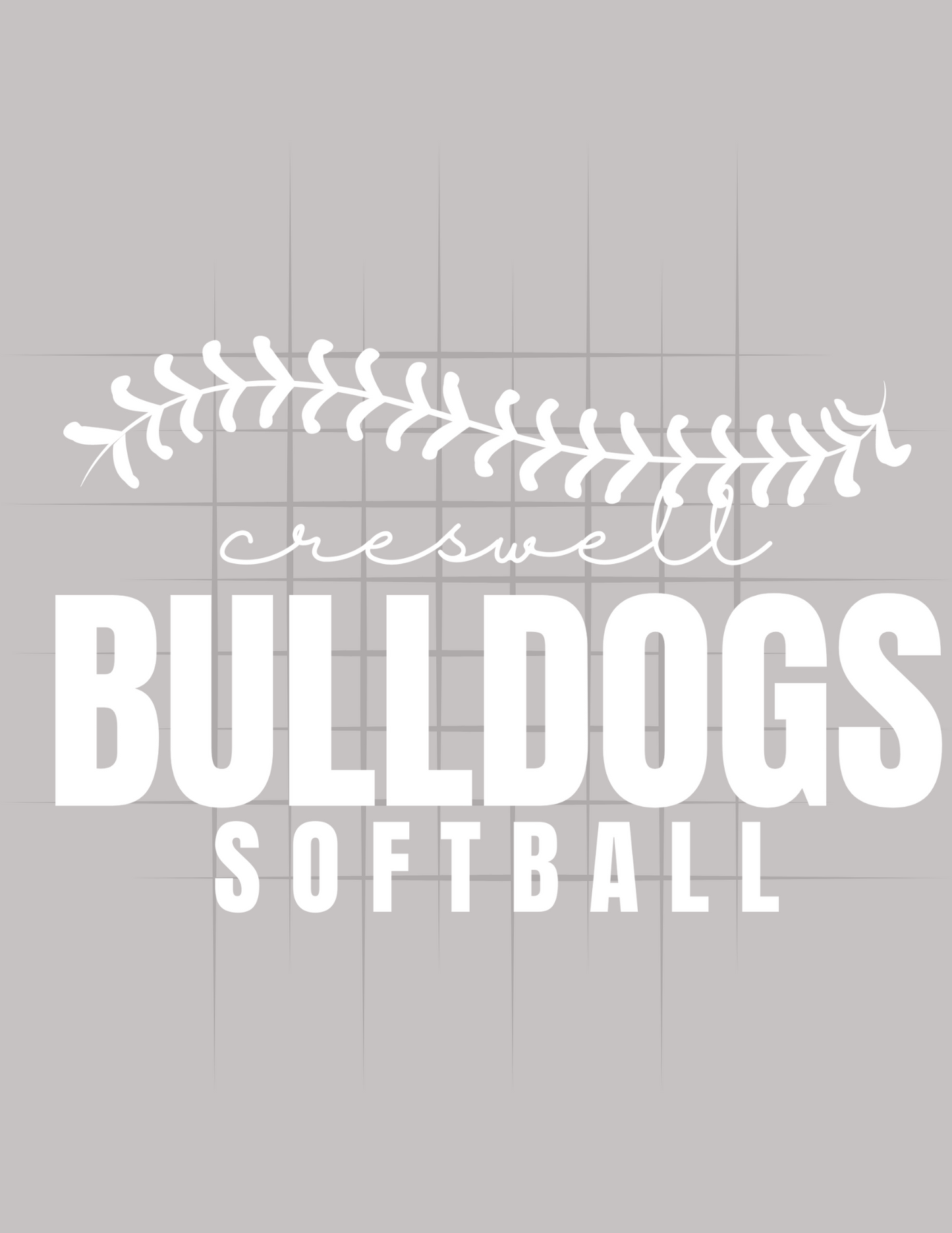 Bulldogs Softball Logo in White Tee