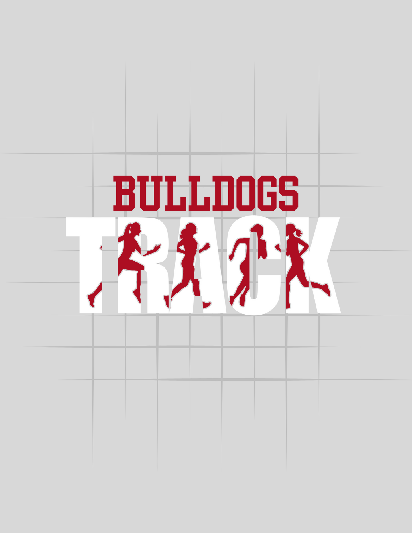 Bulldogs Female Track Figures Tee