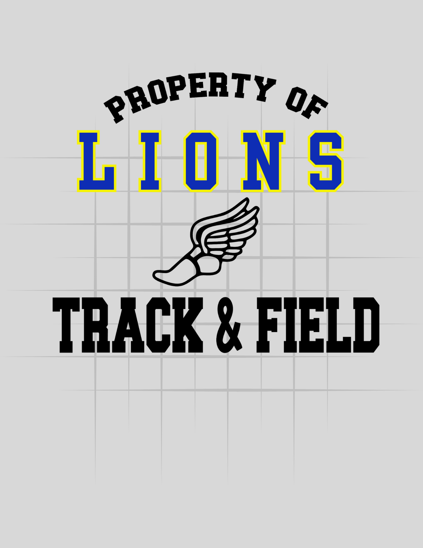 Property of Lions Track and Field Tee