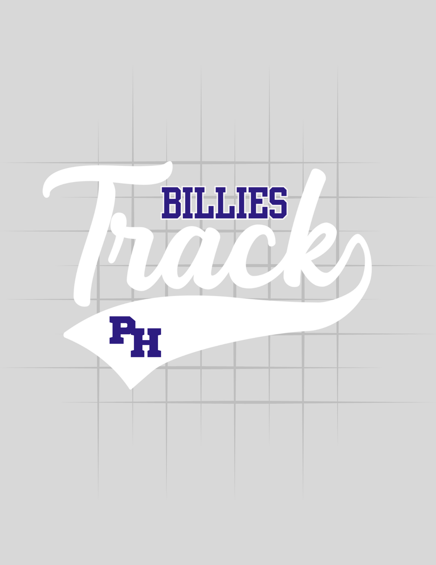 Billies Track Swoosh & Mascot Logo Tee