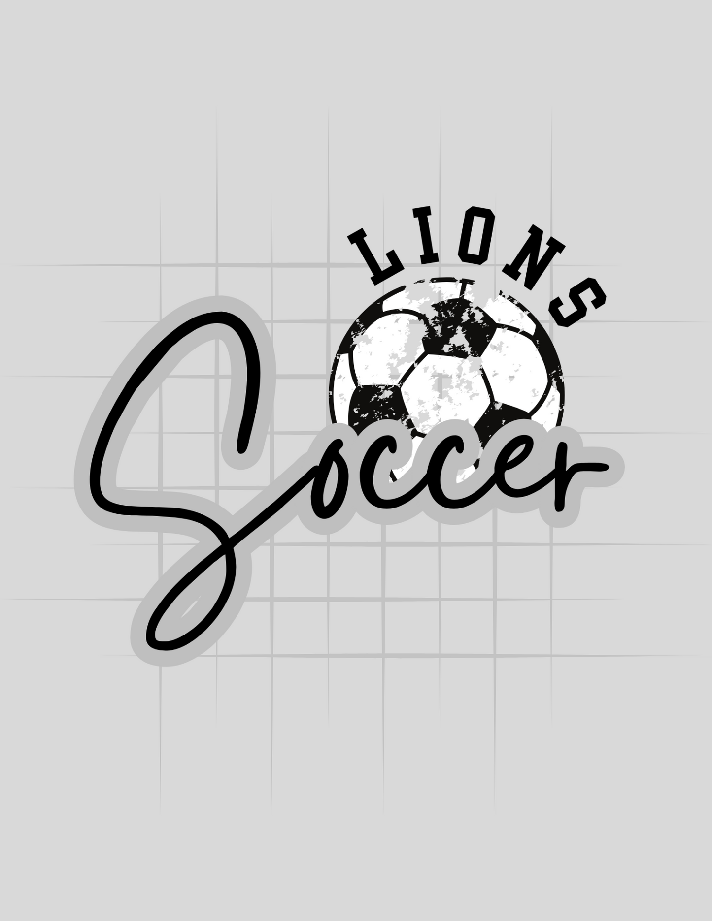 Lions Soccer Ball Logo Tee