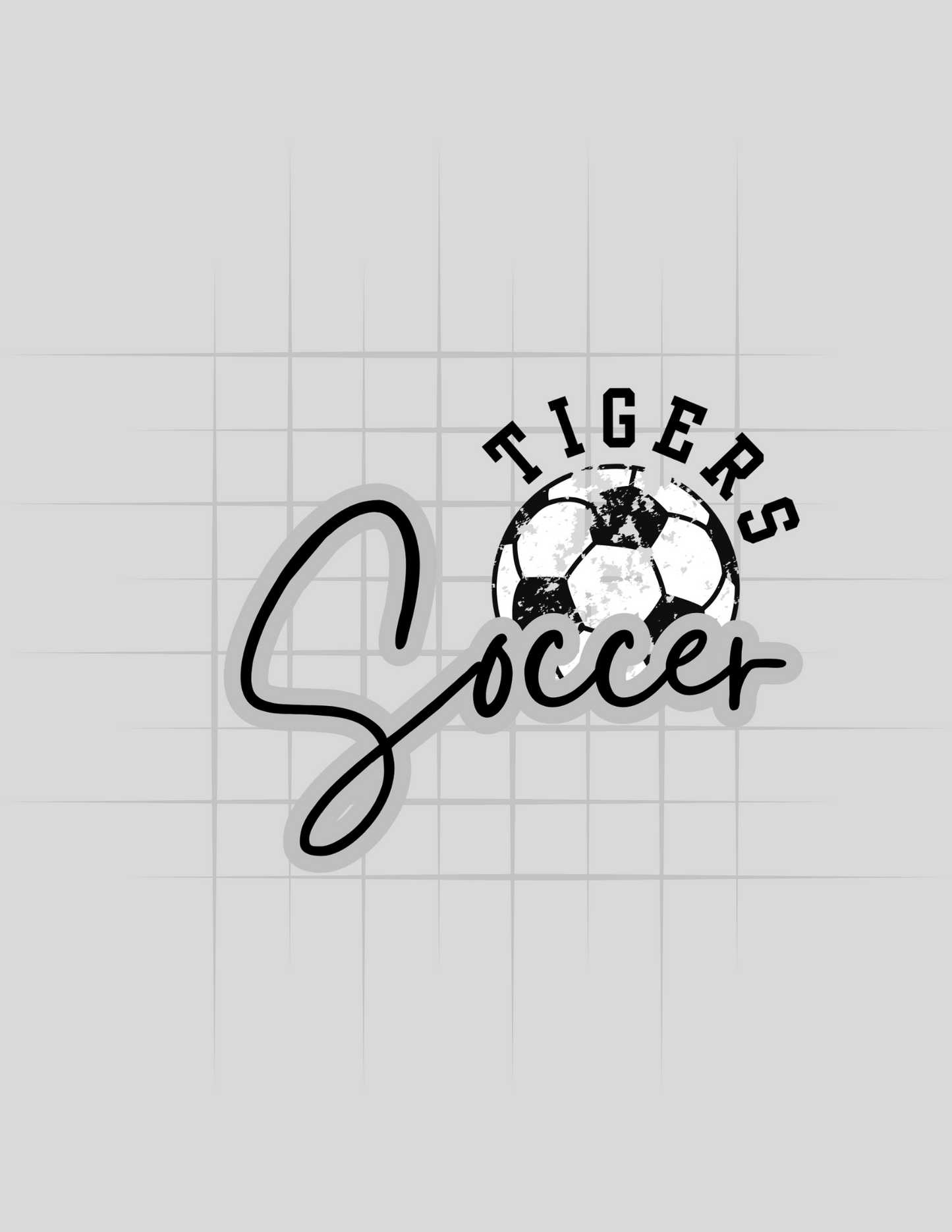 Tigers Soccer Ball Logo Tee