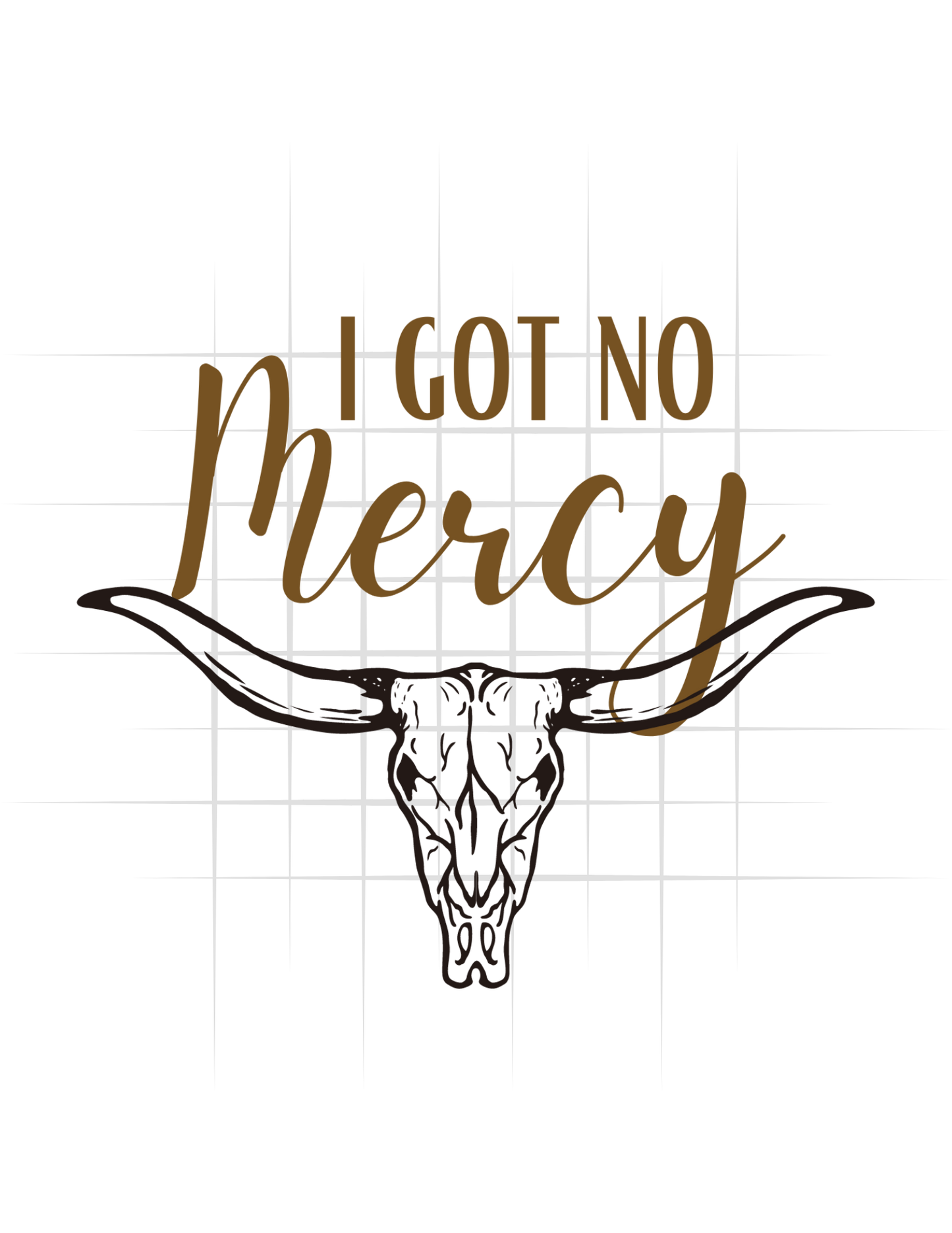 I Got No Mercy Tee With Sleeve Logo
