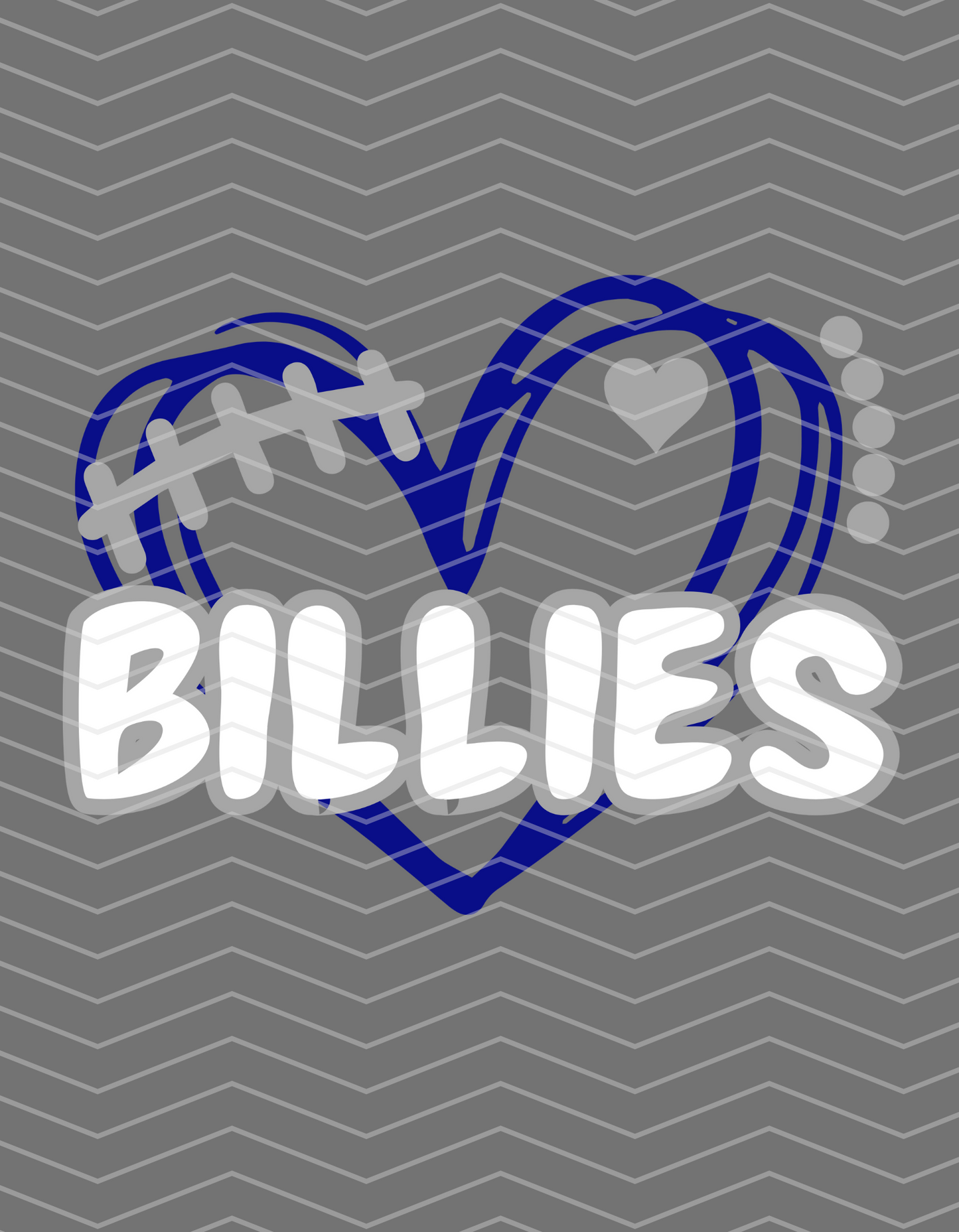 Billies Football Heart In Blue!