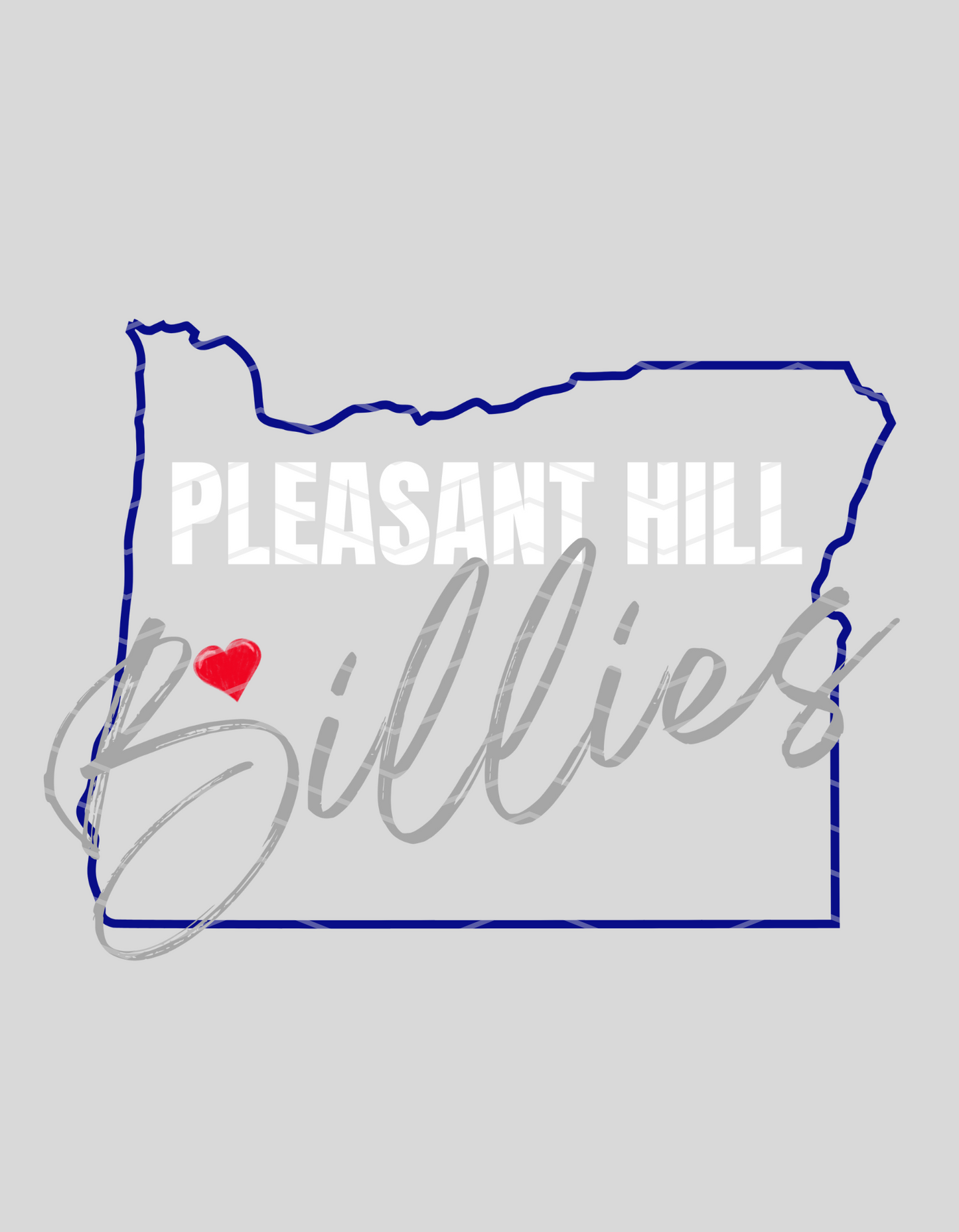 Heart Of Oregon Pleasant Hill Billies In White Logo!