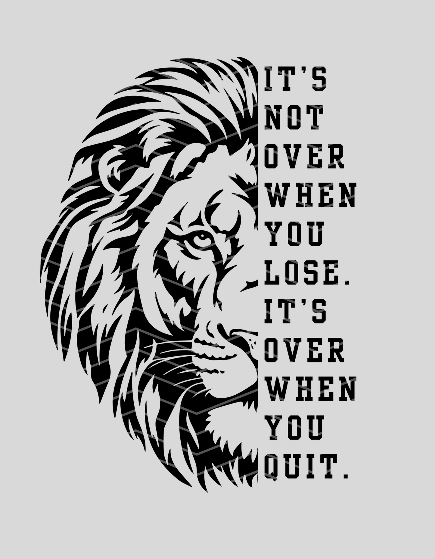 It's Not Over Lions Tee In Black