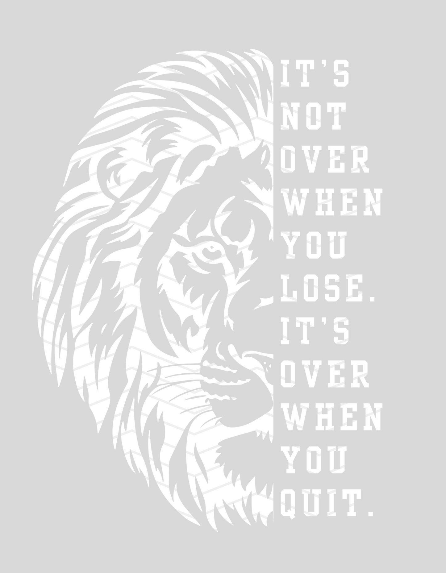 It's Not Over Lions Tee In White