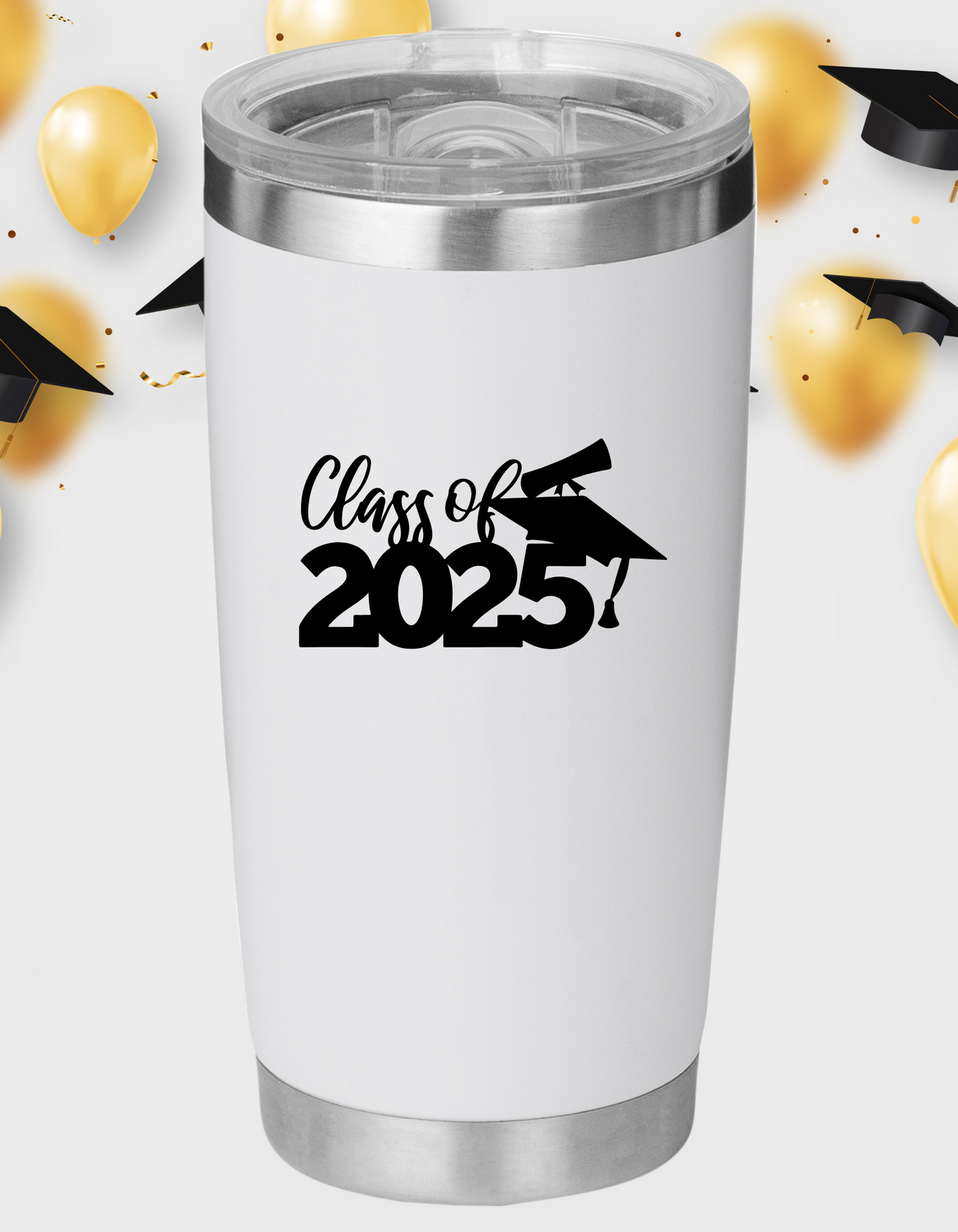 Laser Engraved Graduation 2025 Tumbler-3