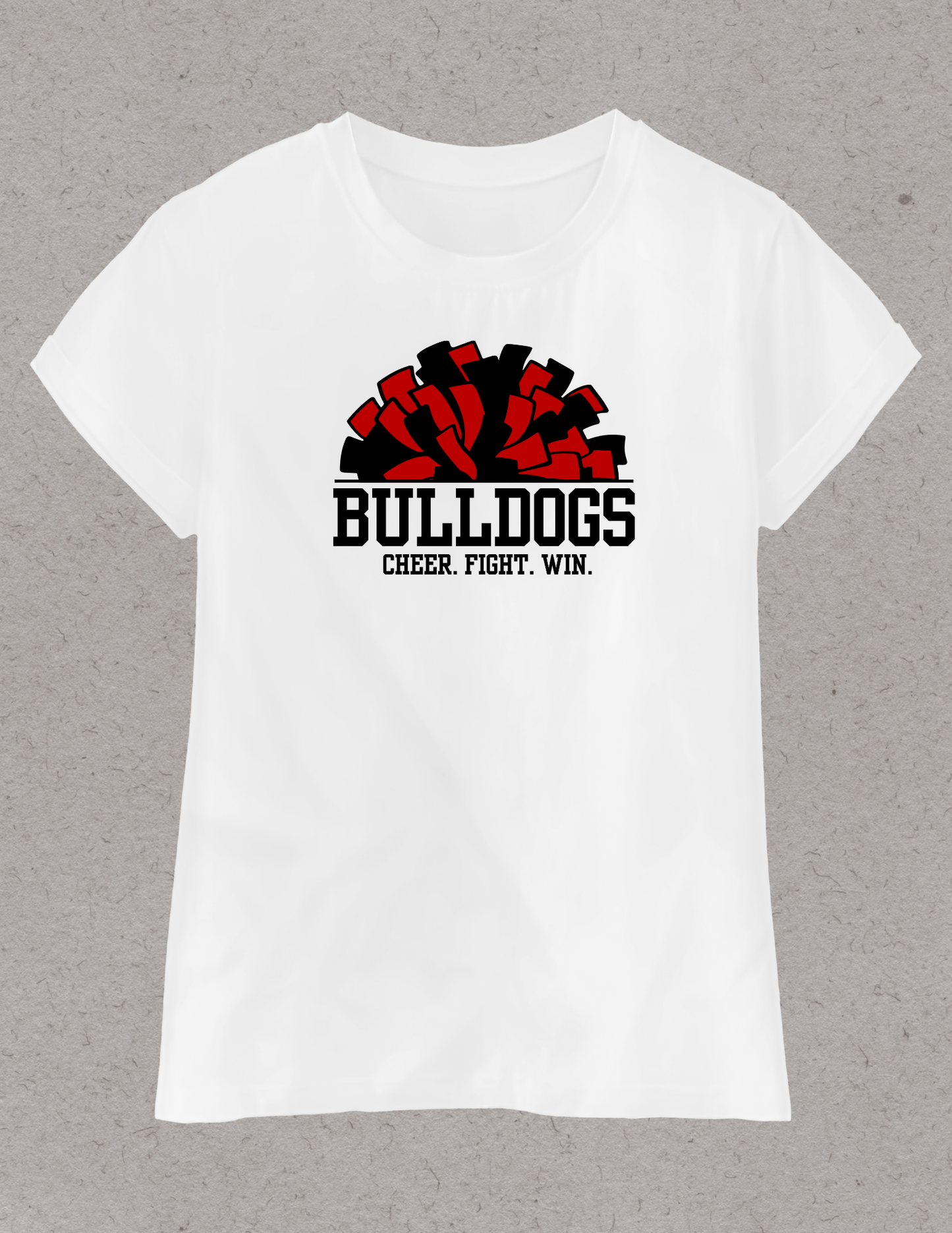 Bulldogs Cheer Fight Win Logo
