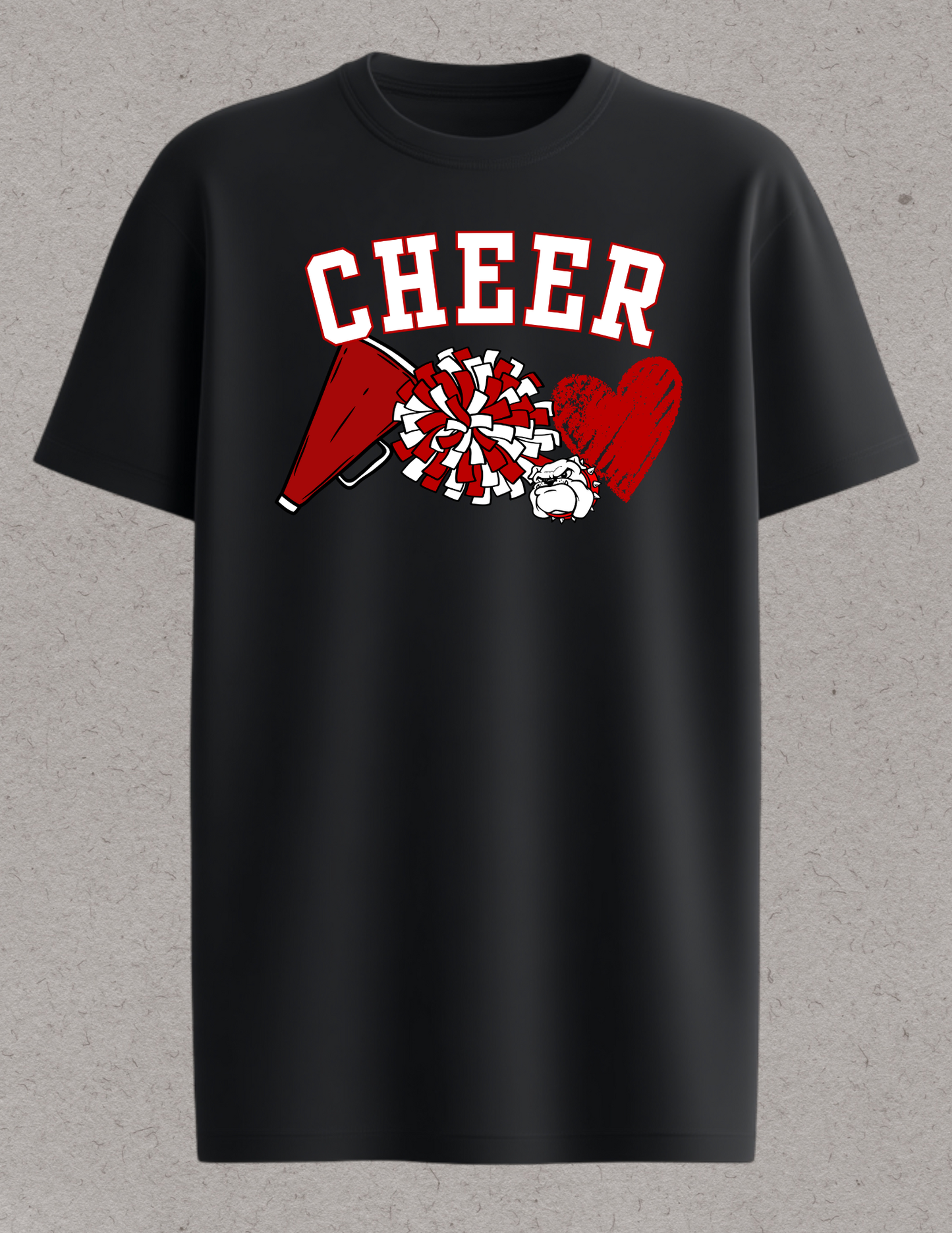 Bulldogs Cheer Logo with the Bulldog