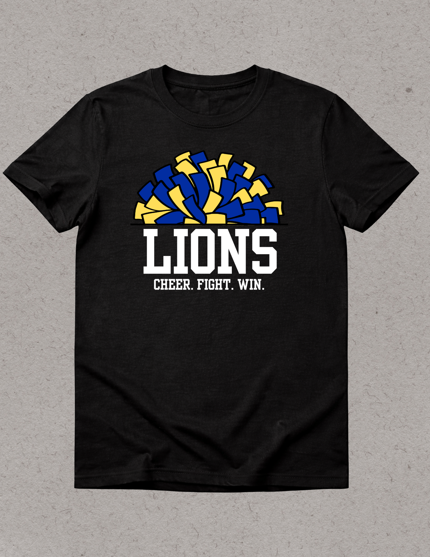 Lions Cheer White Cheer Fight Win