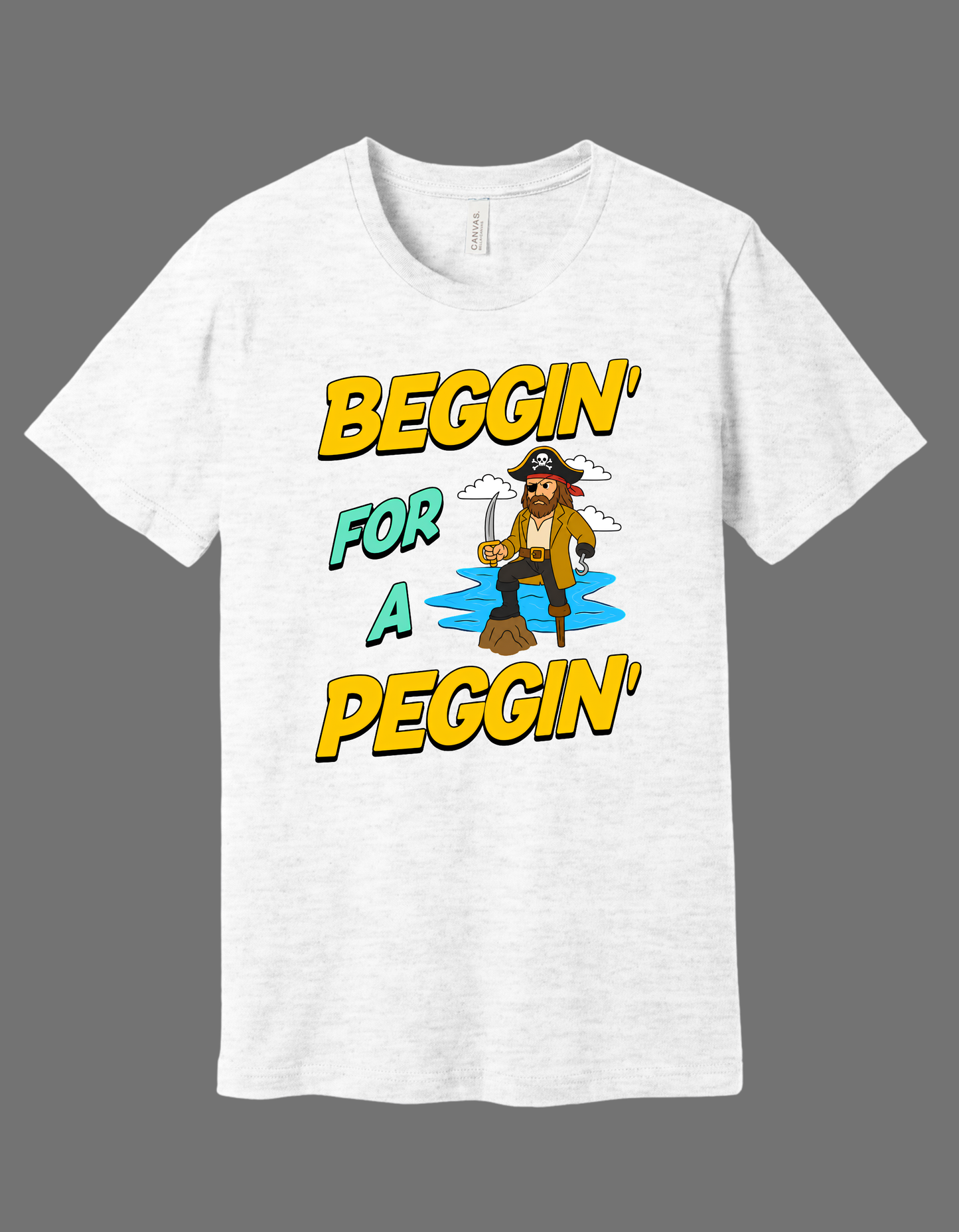 Beggin' For A Peggin' Funny Logo