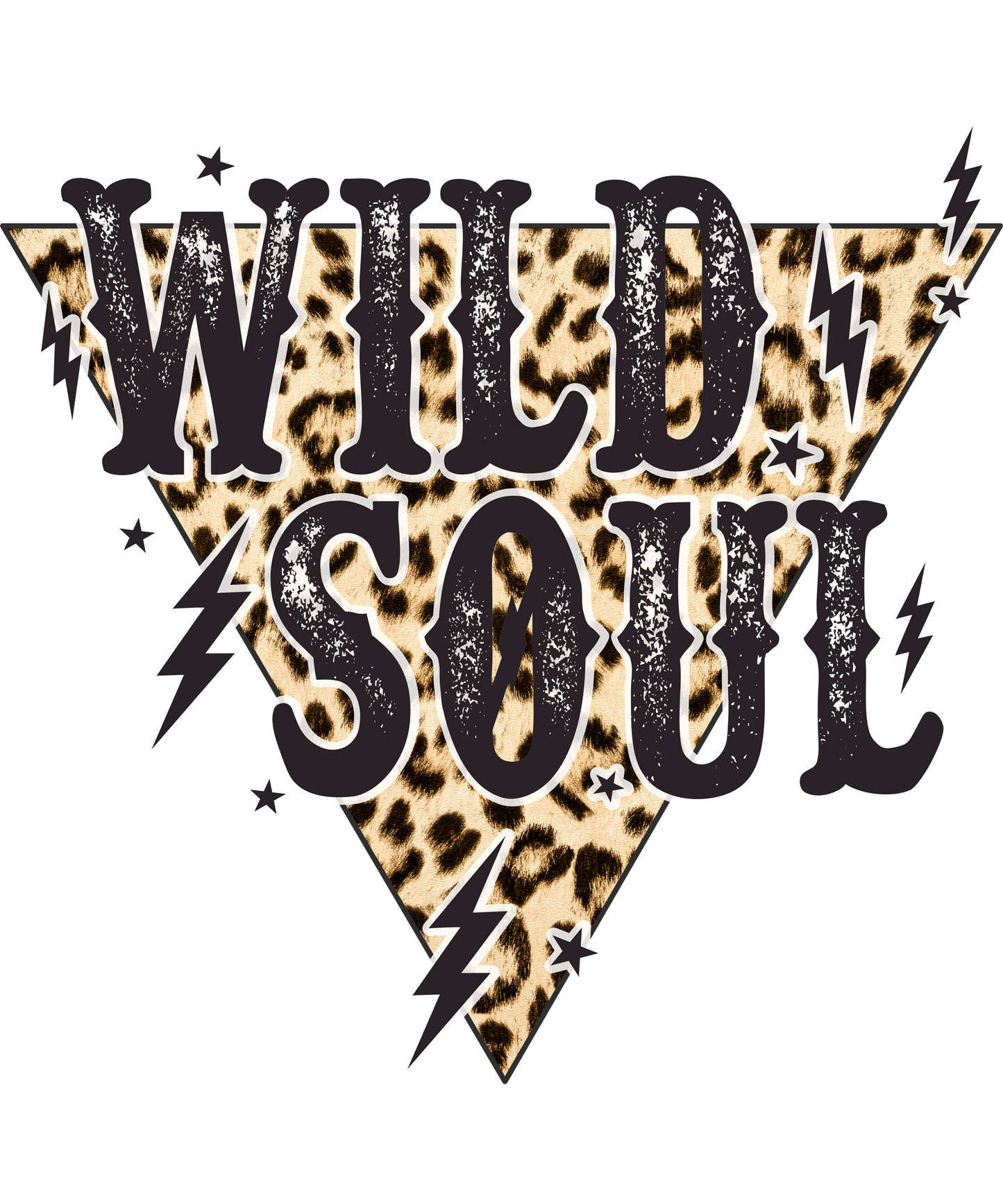 Wild Soul Leopard Print Logo