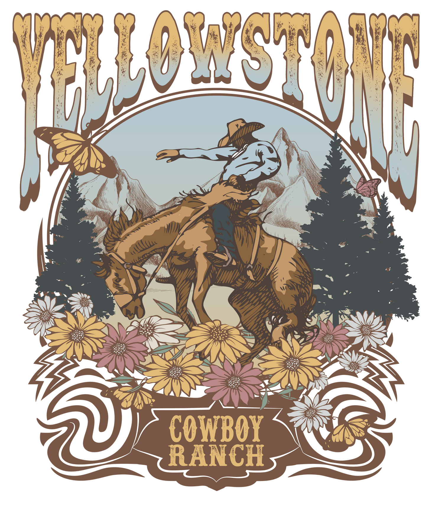 Yellowstone Cowboy Ranch Logo