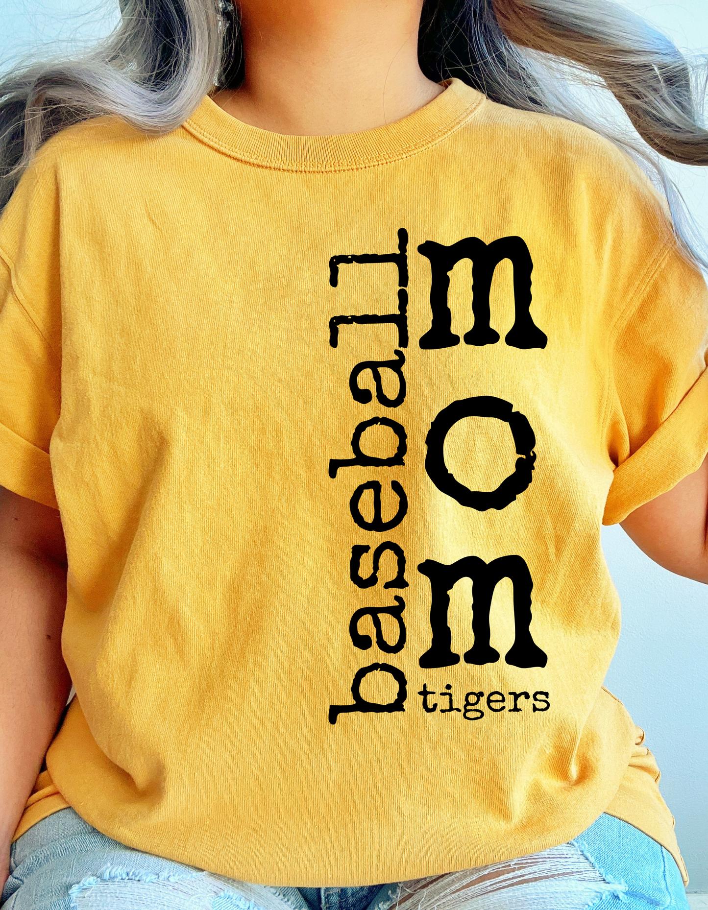 Tigers Baseball Mom Typography